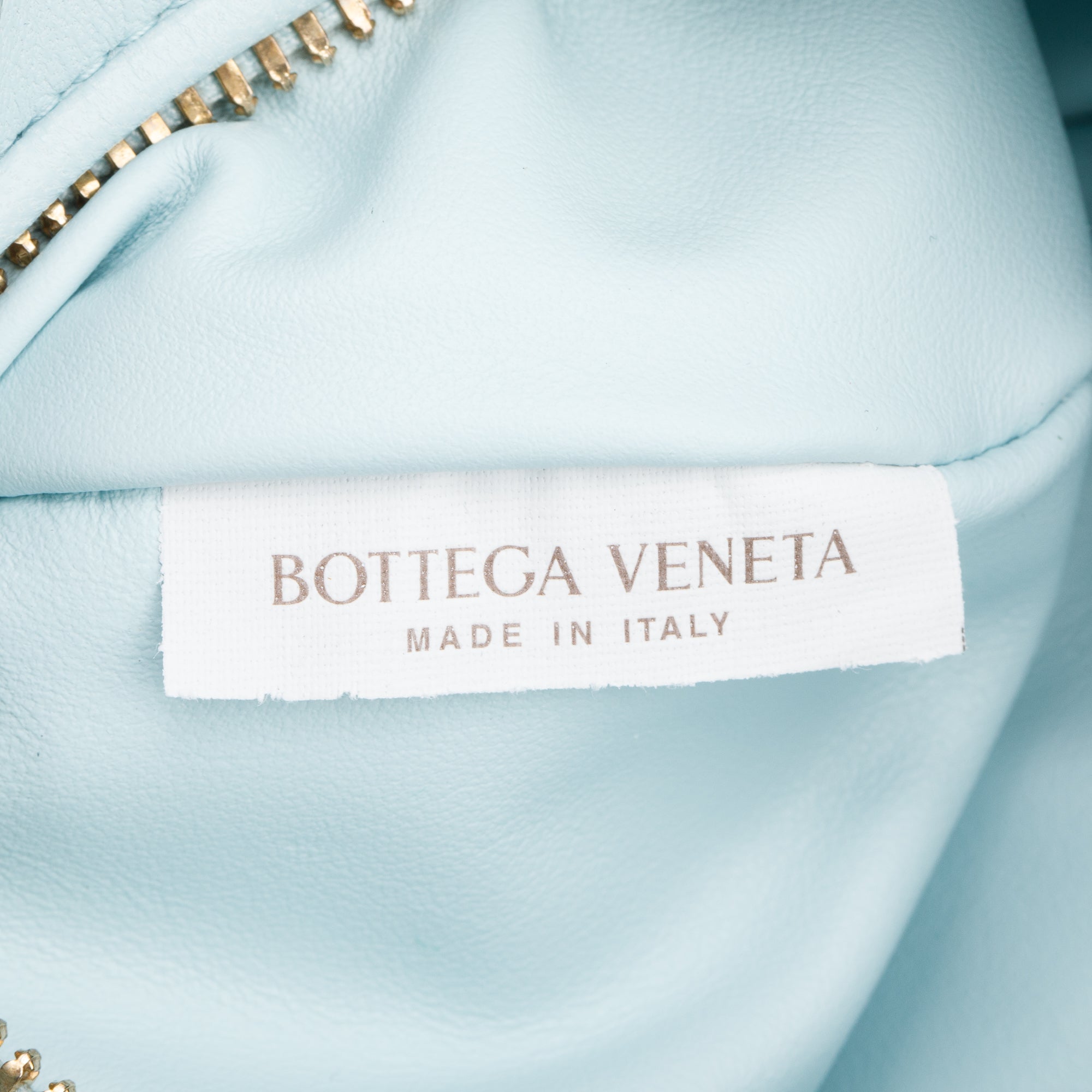 Bottega Veneta Light Blue Intrecciato Leather Mini Jodie Bag