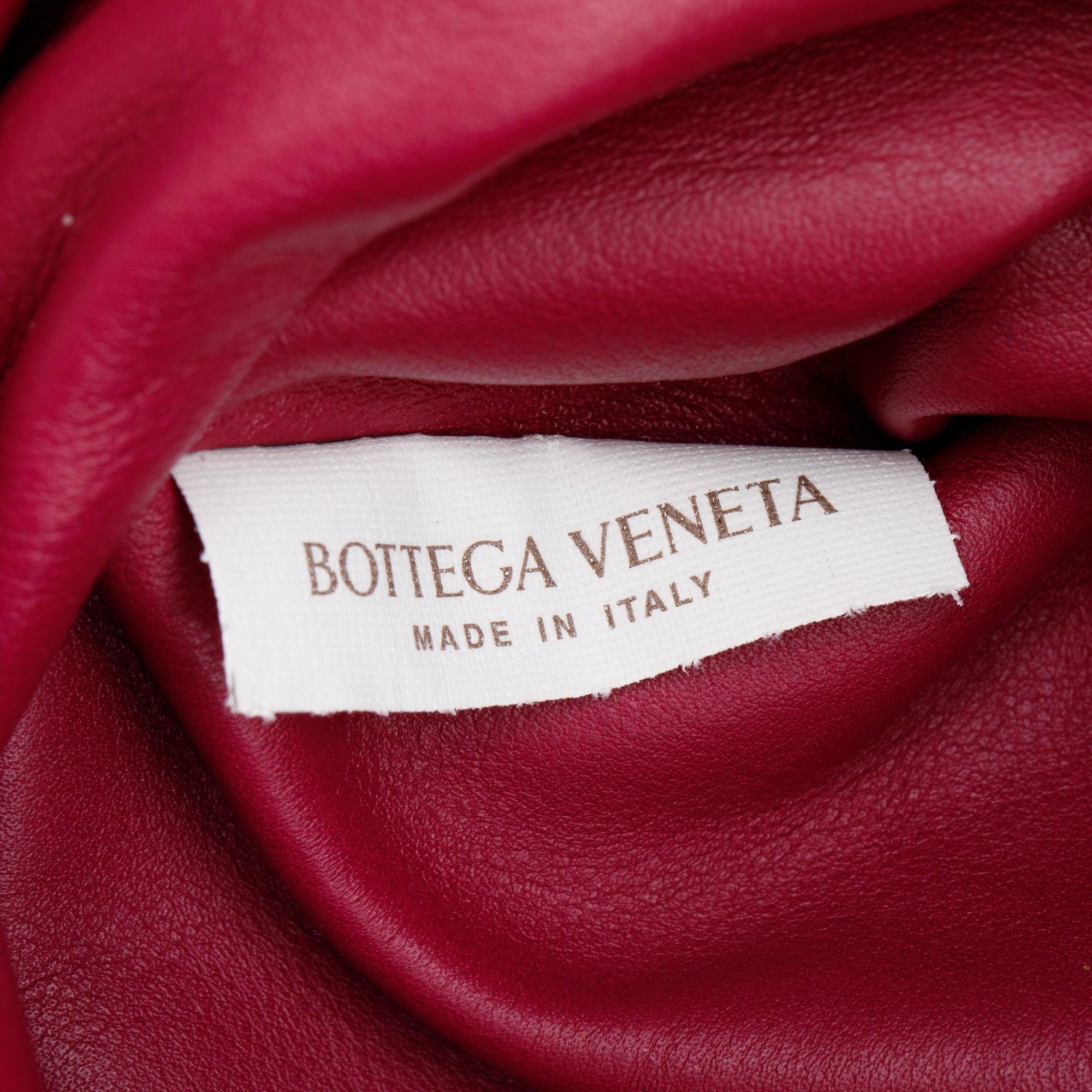 Bottega Veneta Maroon Intrecciato Leather Mini Pouch Crossbody