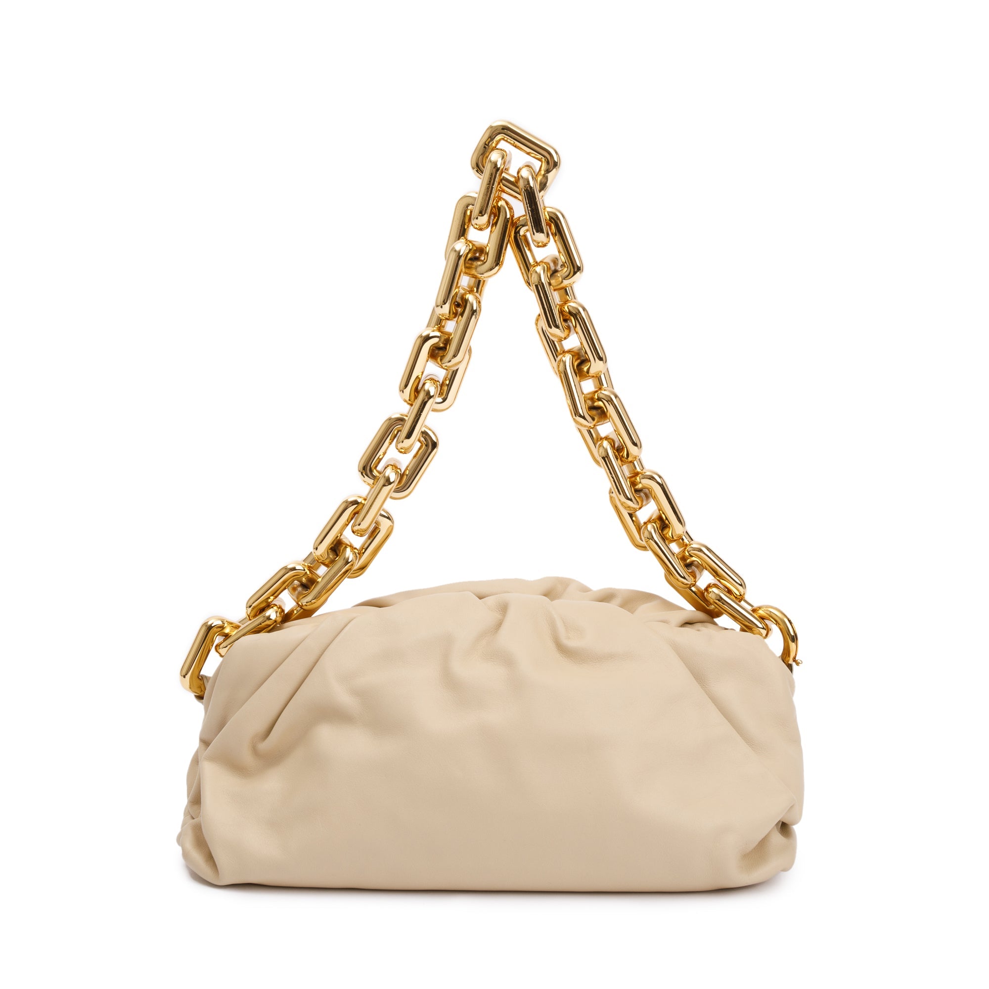 Bottega Veneta Netral Nappa Leather The Chain Pouch