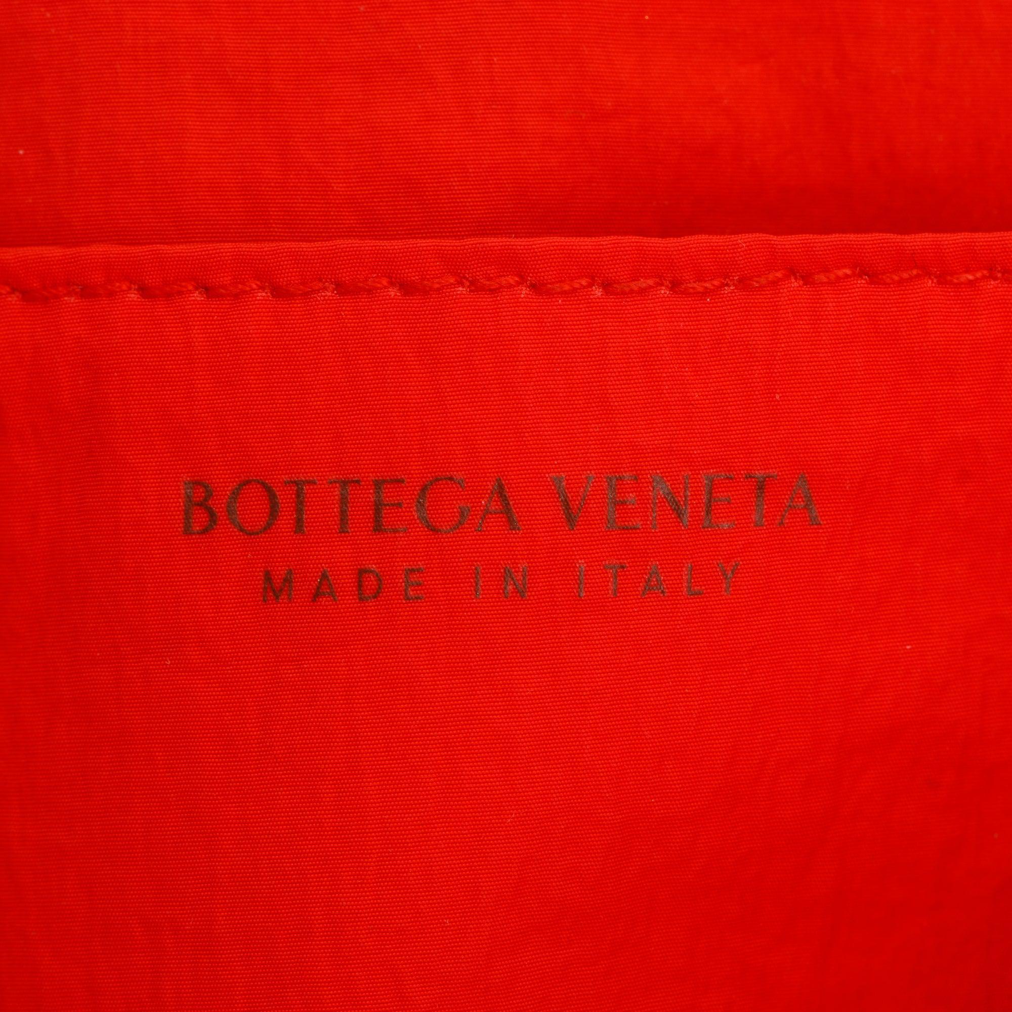 Bottega Veneta Red Calfskin Intrecciato Cassette Belt Bag
