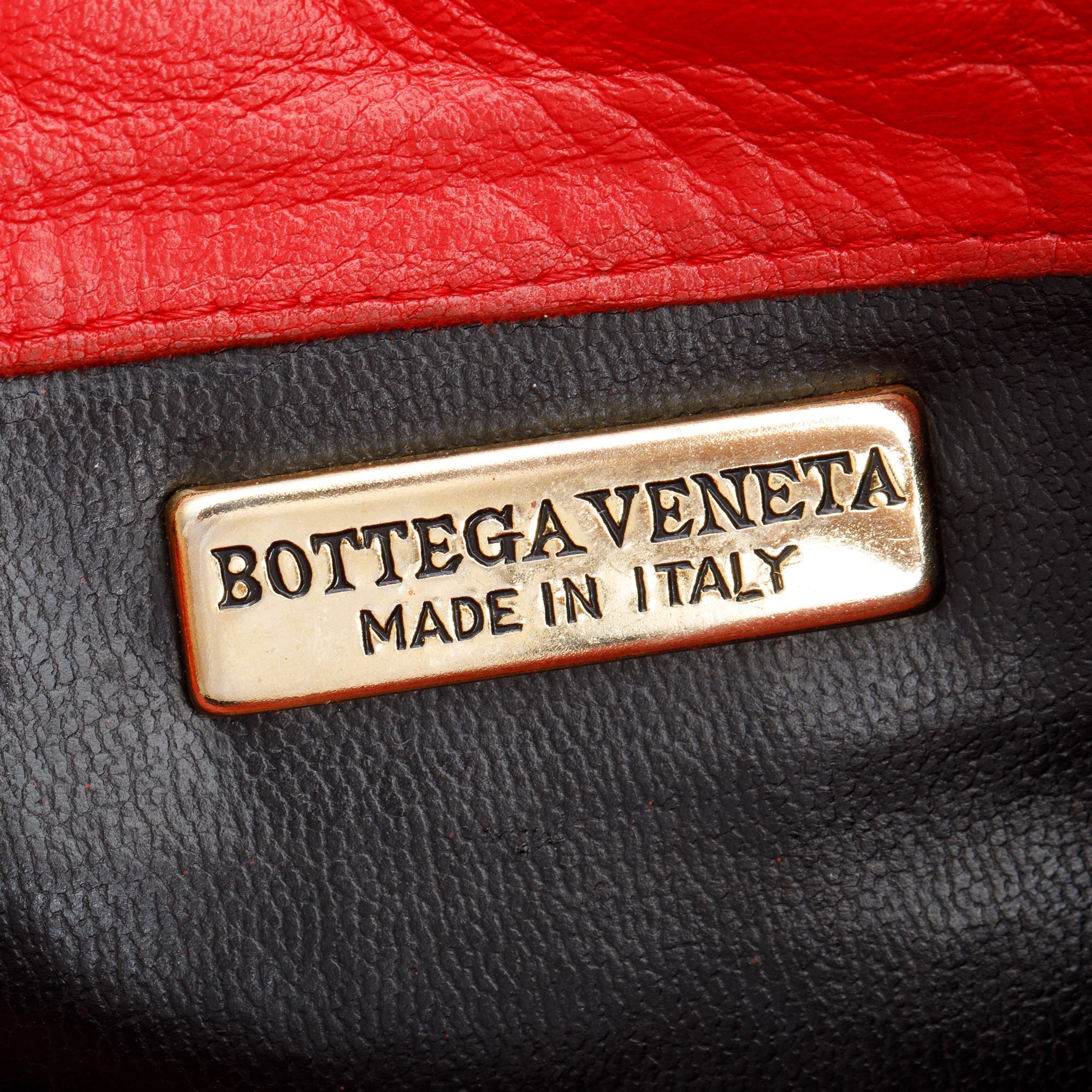 Bottega Veneta Red Intreciatto Tote