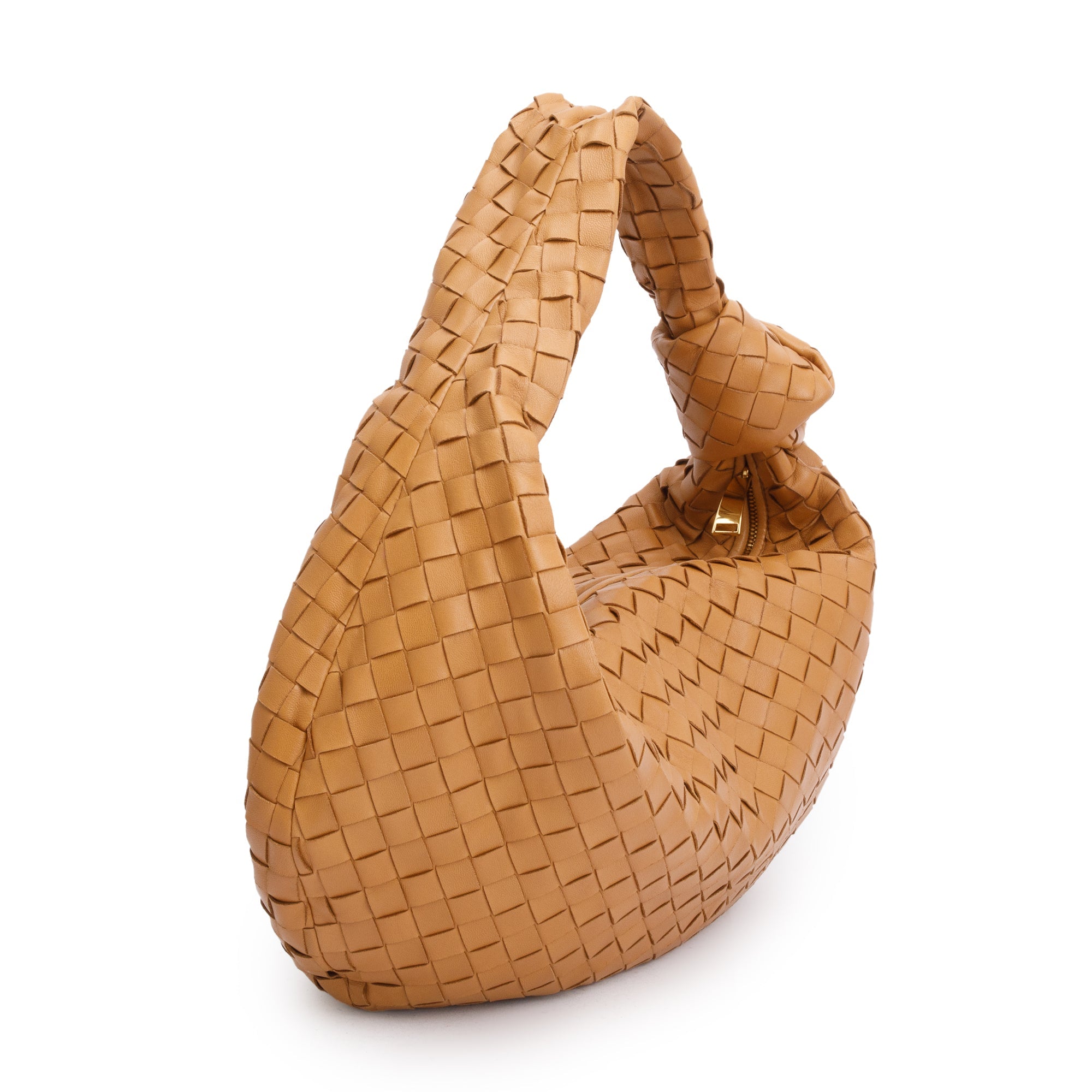 Bottega Veneta Tan Intrecciato Leather Large Jodie Bag