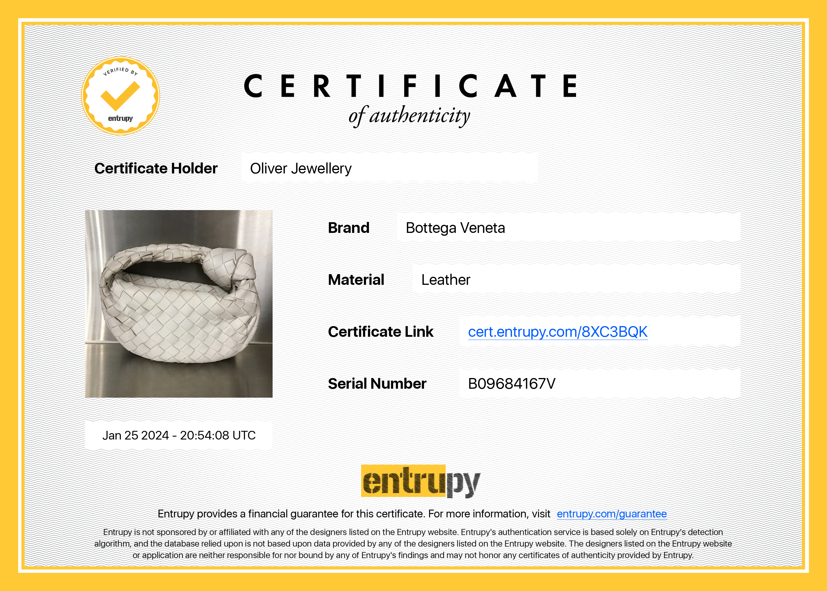 Bottega Veneta White Intrecciato Leather Mini Jodie Bag