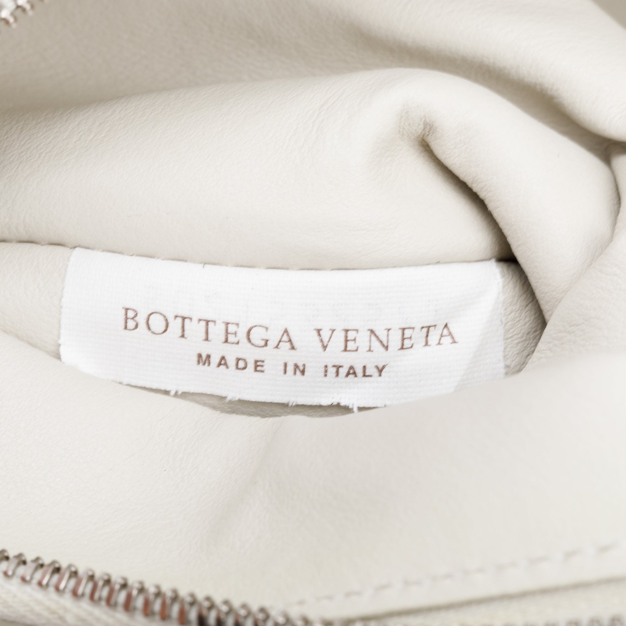 Bottega Veneta White Intrecciato Nappa Leather Double Pouch Crossbody Bag
