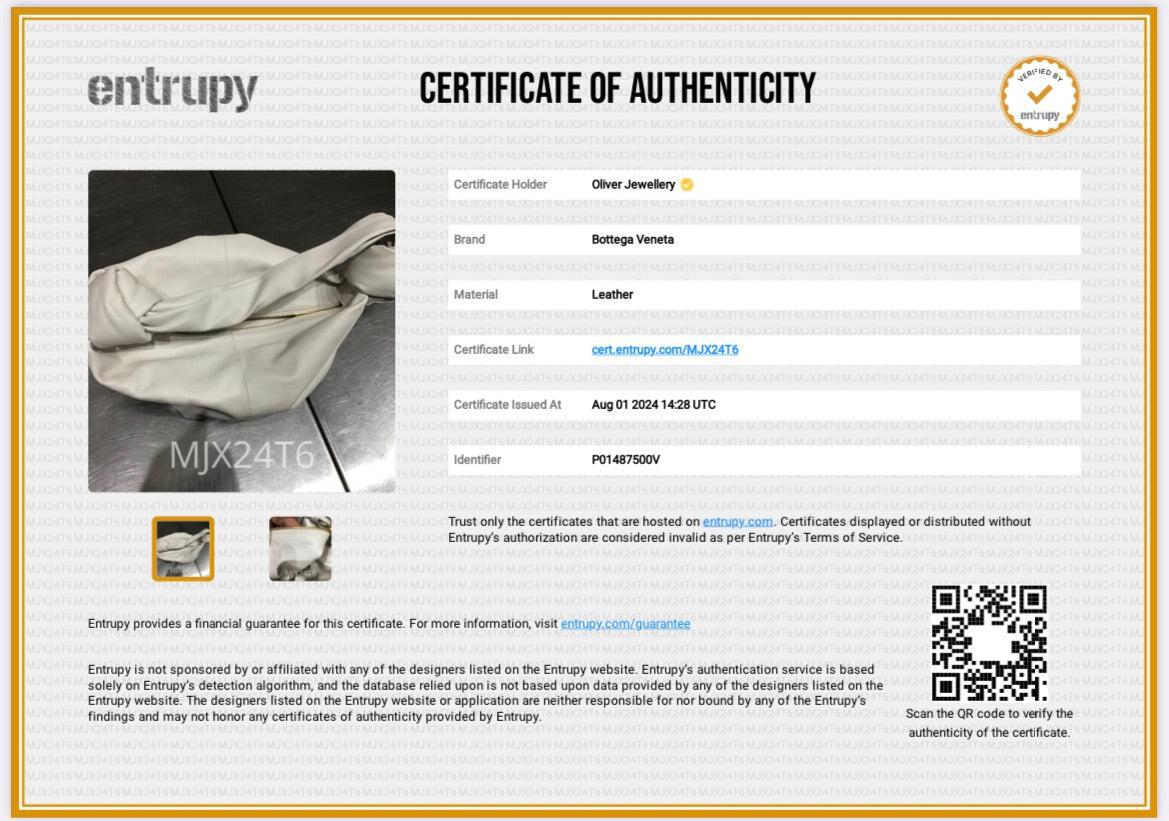 Bottega Veneta White Nappa Leather Mini Double Knot Handle Bag