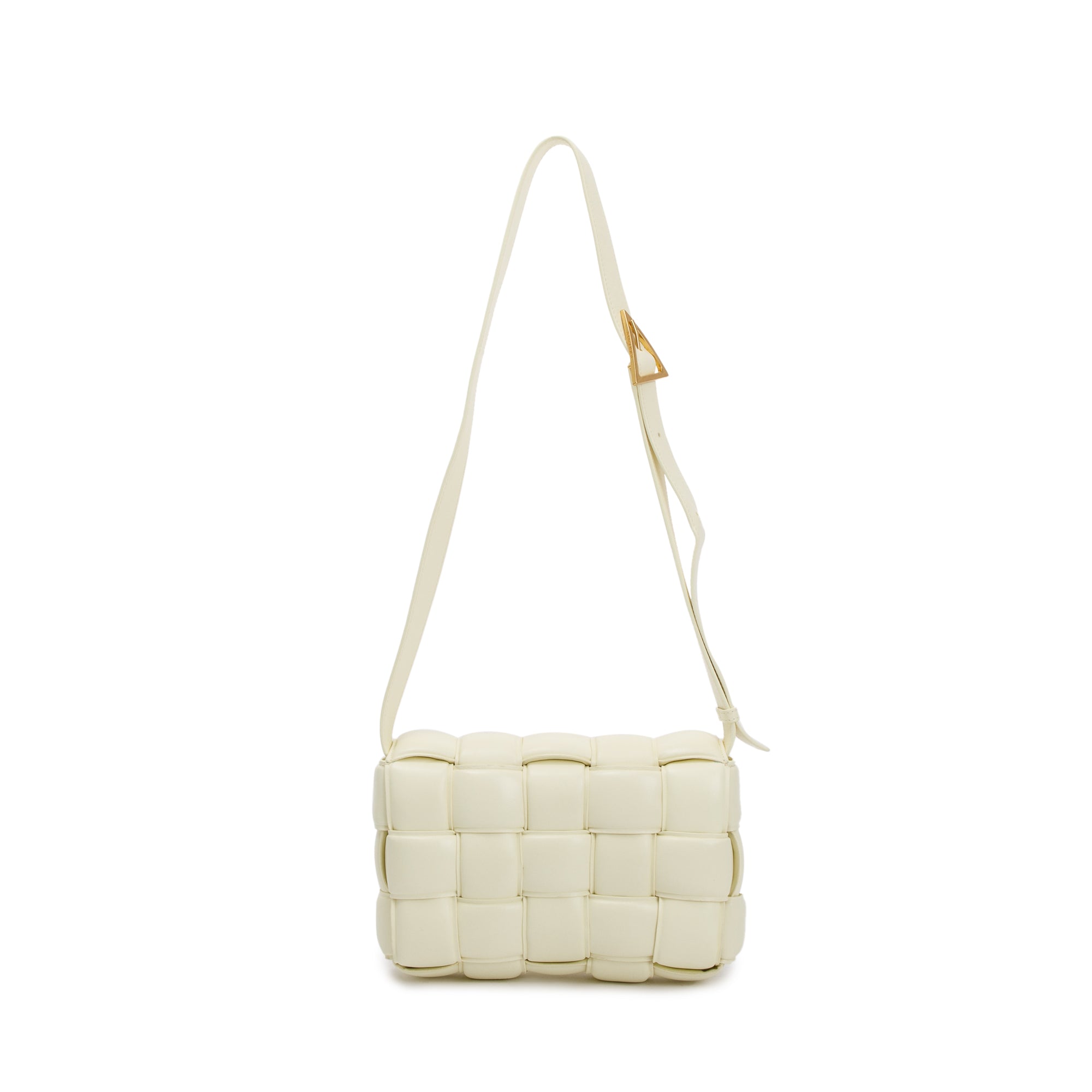 Bottega Veneta Yellow Nappa Intrecciato Padded Cassette Bag