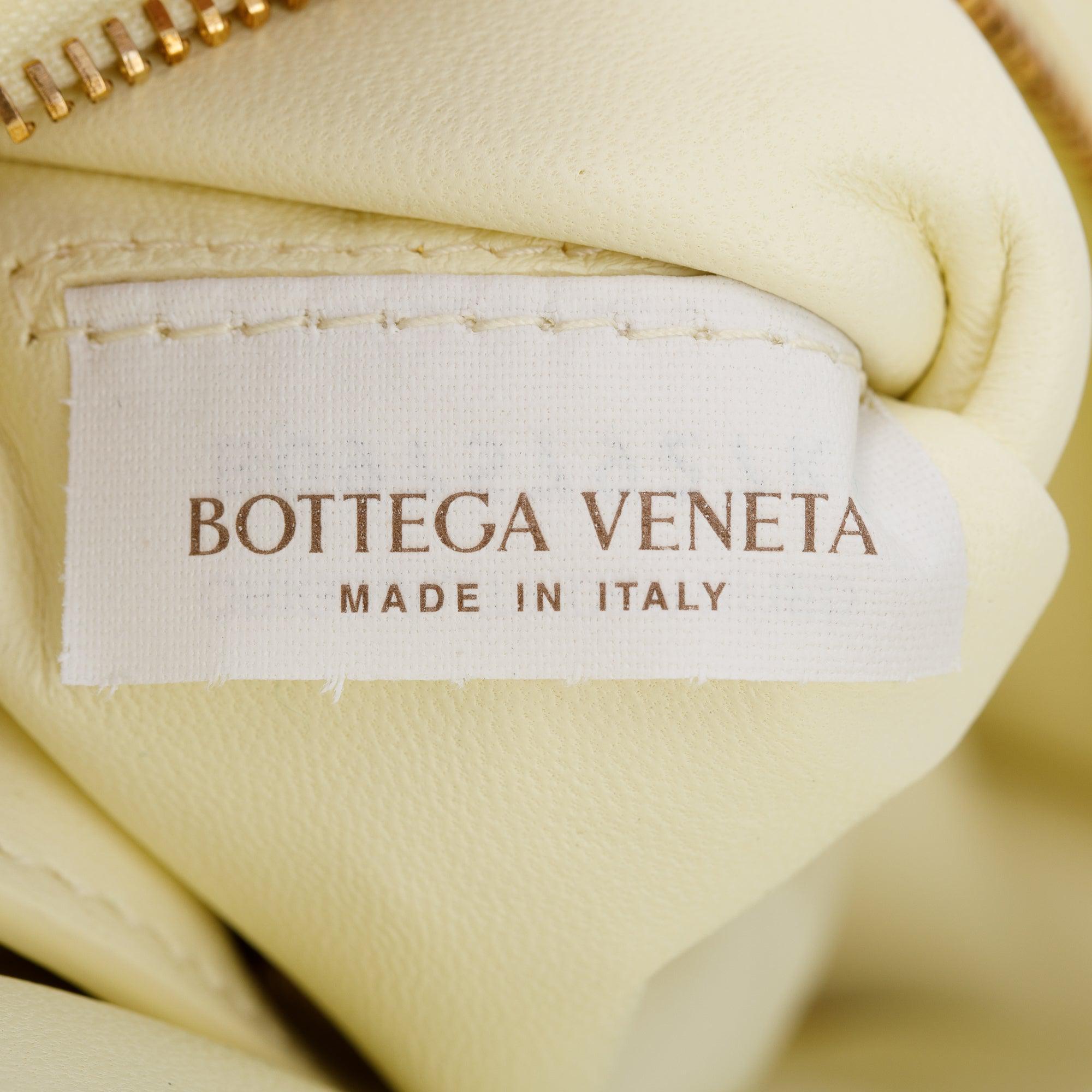 Bottega Veneta Yellow Nappa Intrecciato Padded Cassette Bag