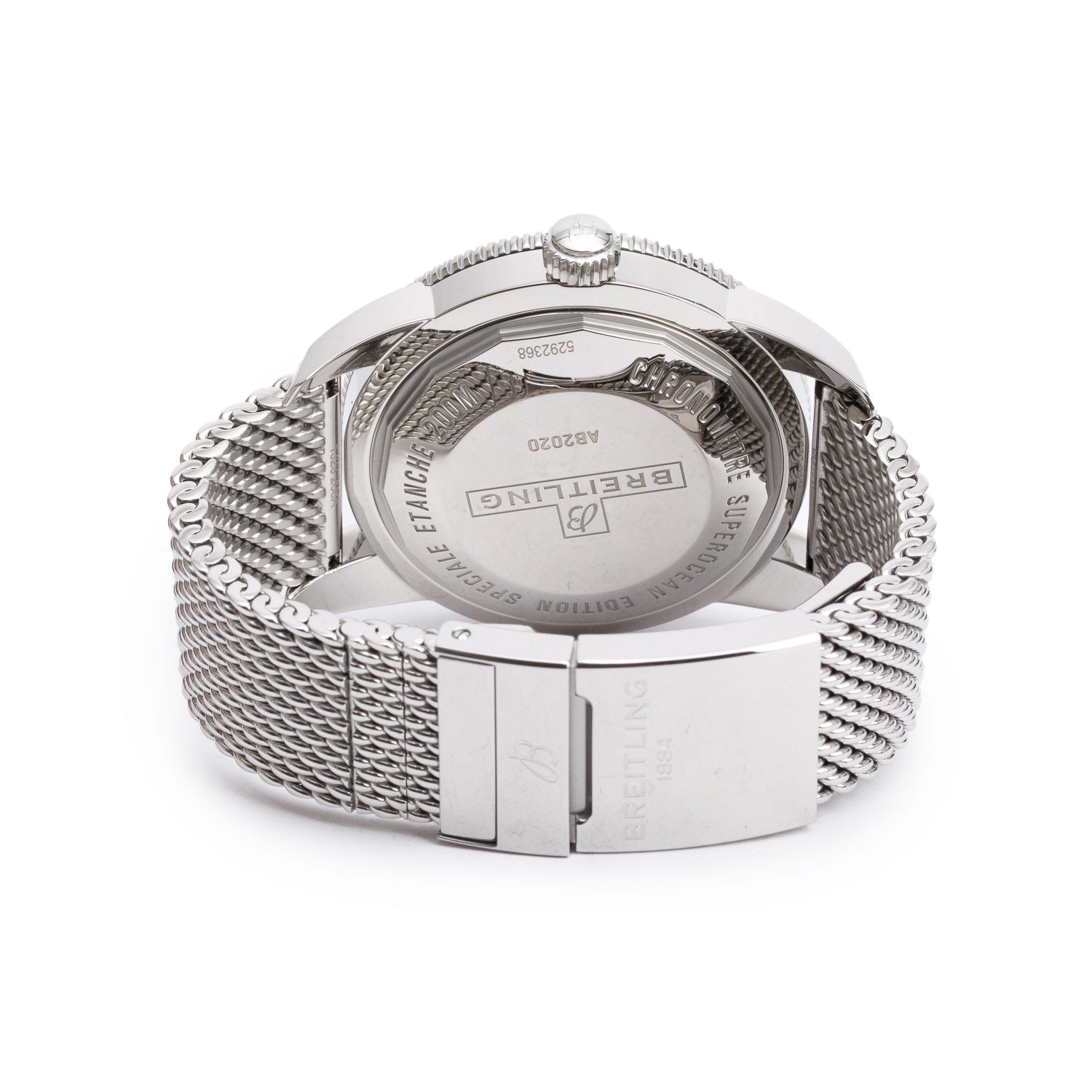 Breitling Stainless Steel Superocean Heritage B20 46 MM Automatic Watch Green Dial AB2020 w/ Box, Papers