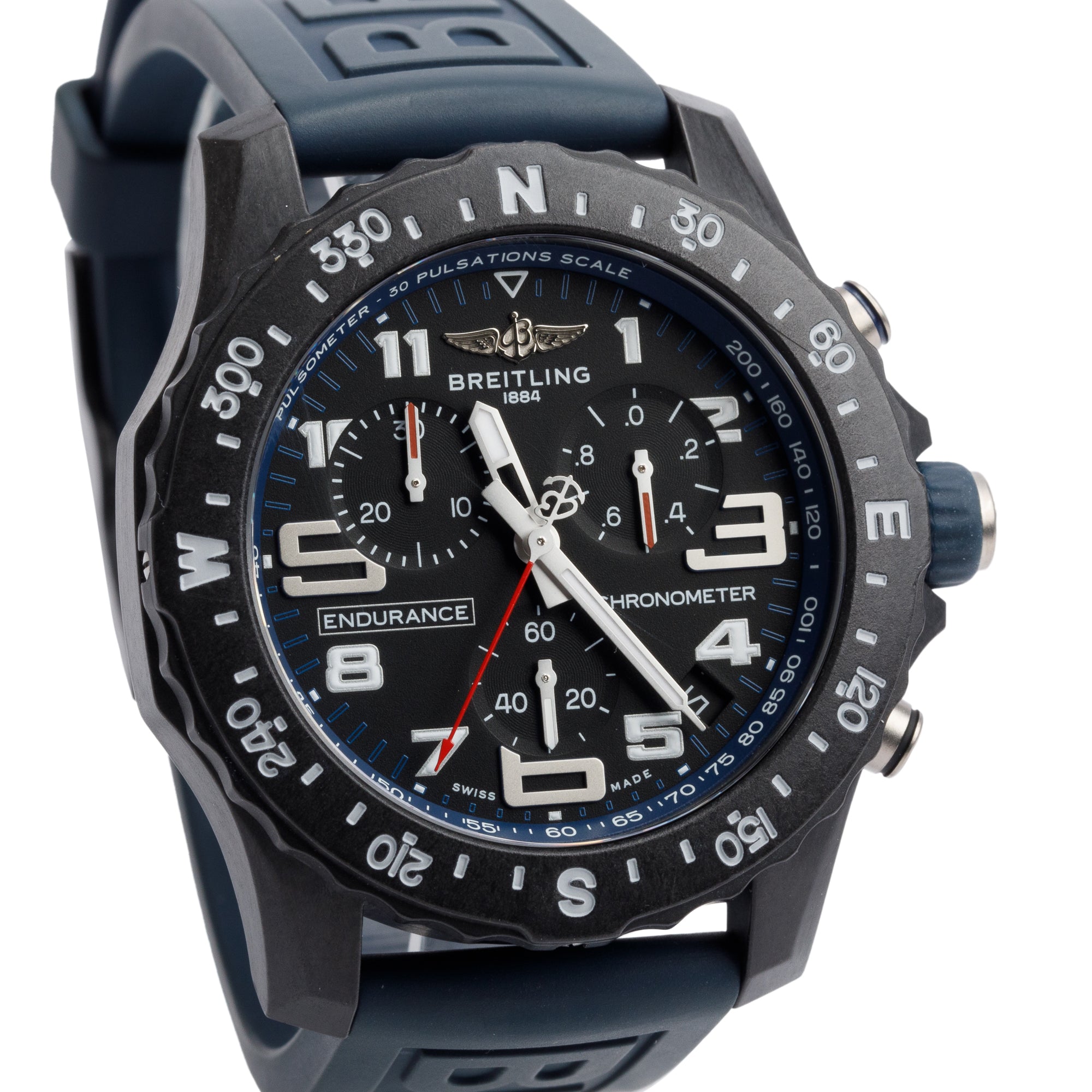 Breitling Breitlight Black Polymer Endurance Pro 44MM Watch X82310 w/ Box & Papers