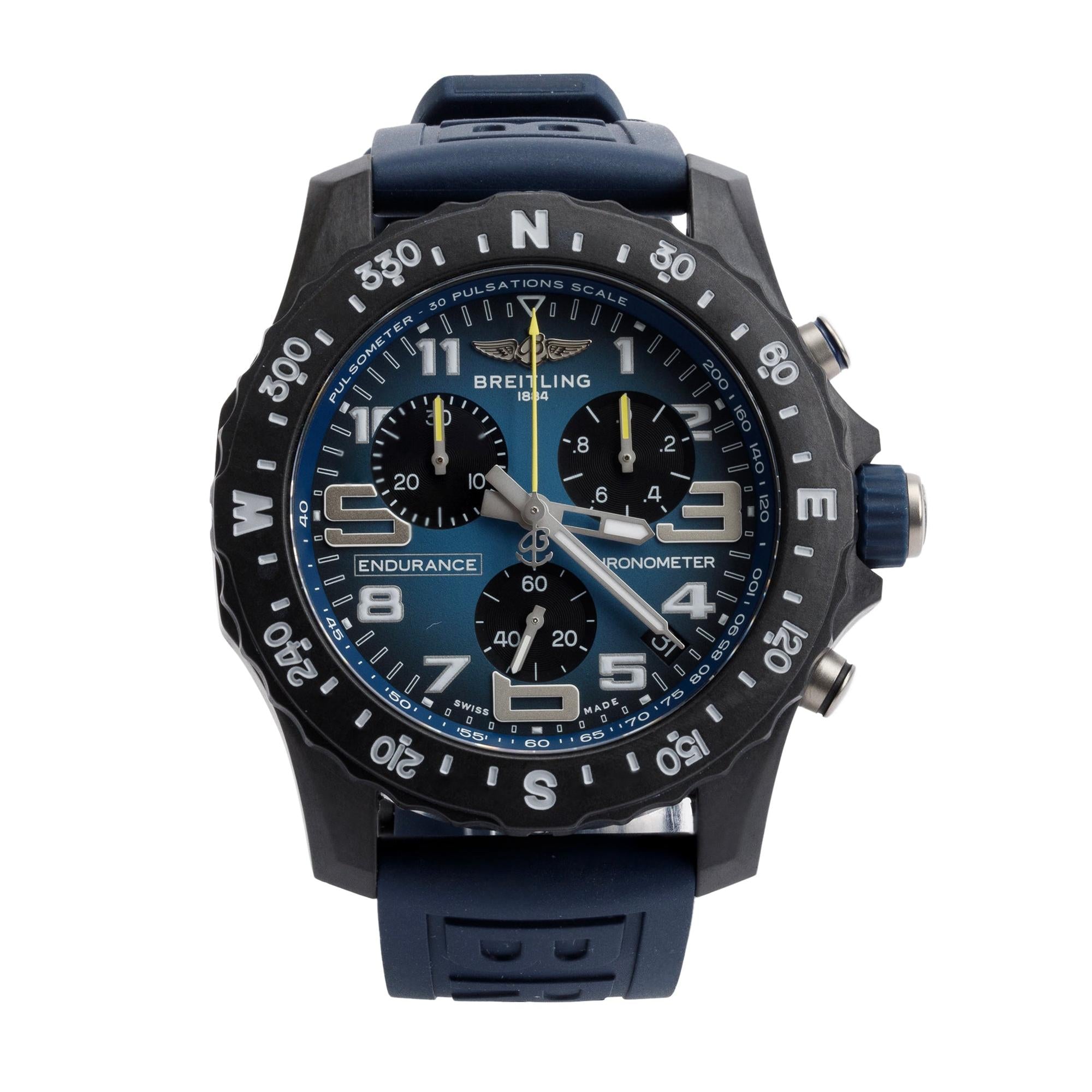 Breitling Breitlight Black Polymer Endurance Pro 44MM Watch X82310 w/ Box & Papers