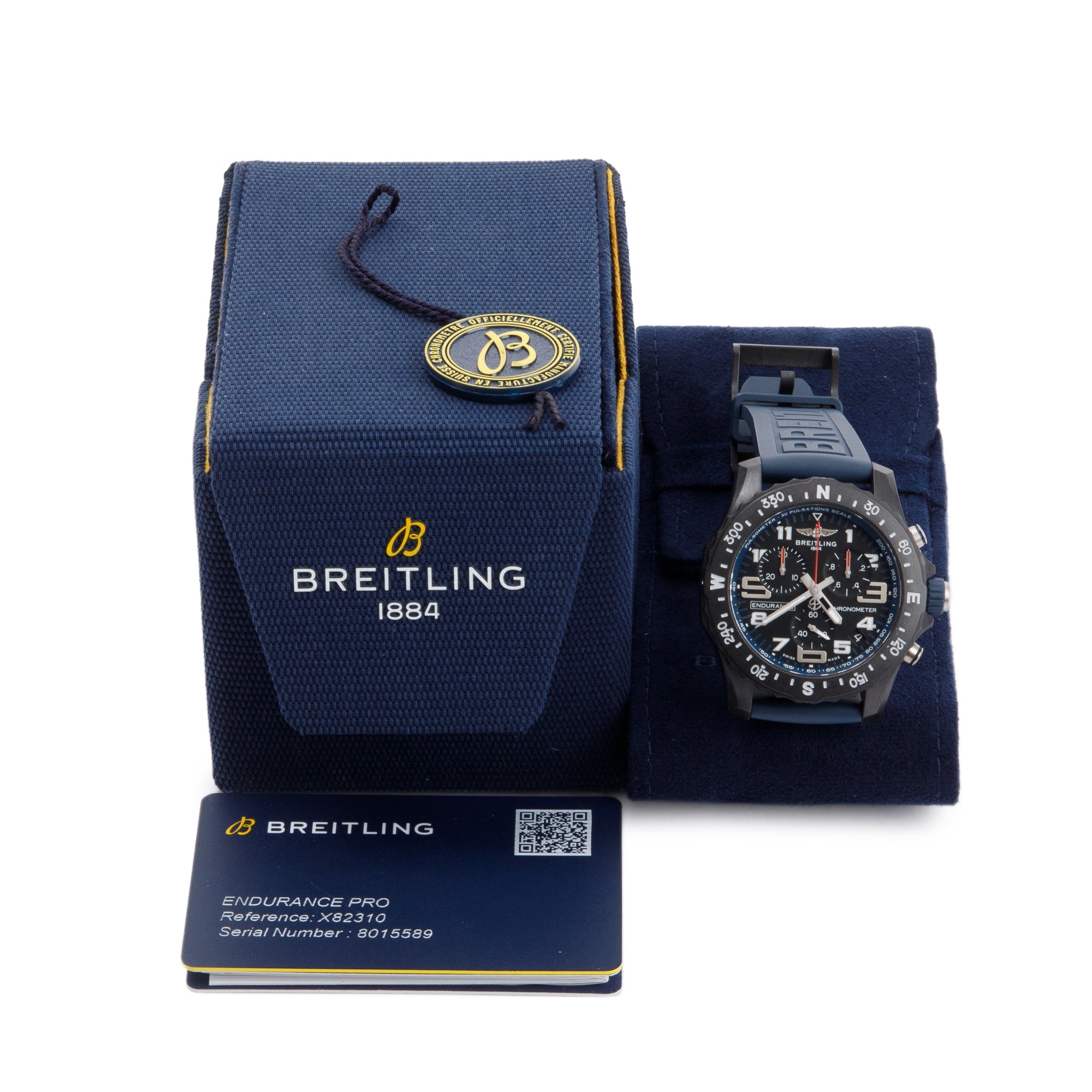 Breitling Breitlight Black Polymer Endurance Pro 44MM Watch w/ Box & Papers
