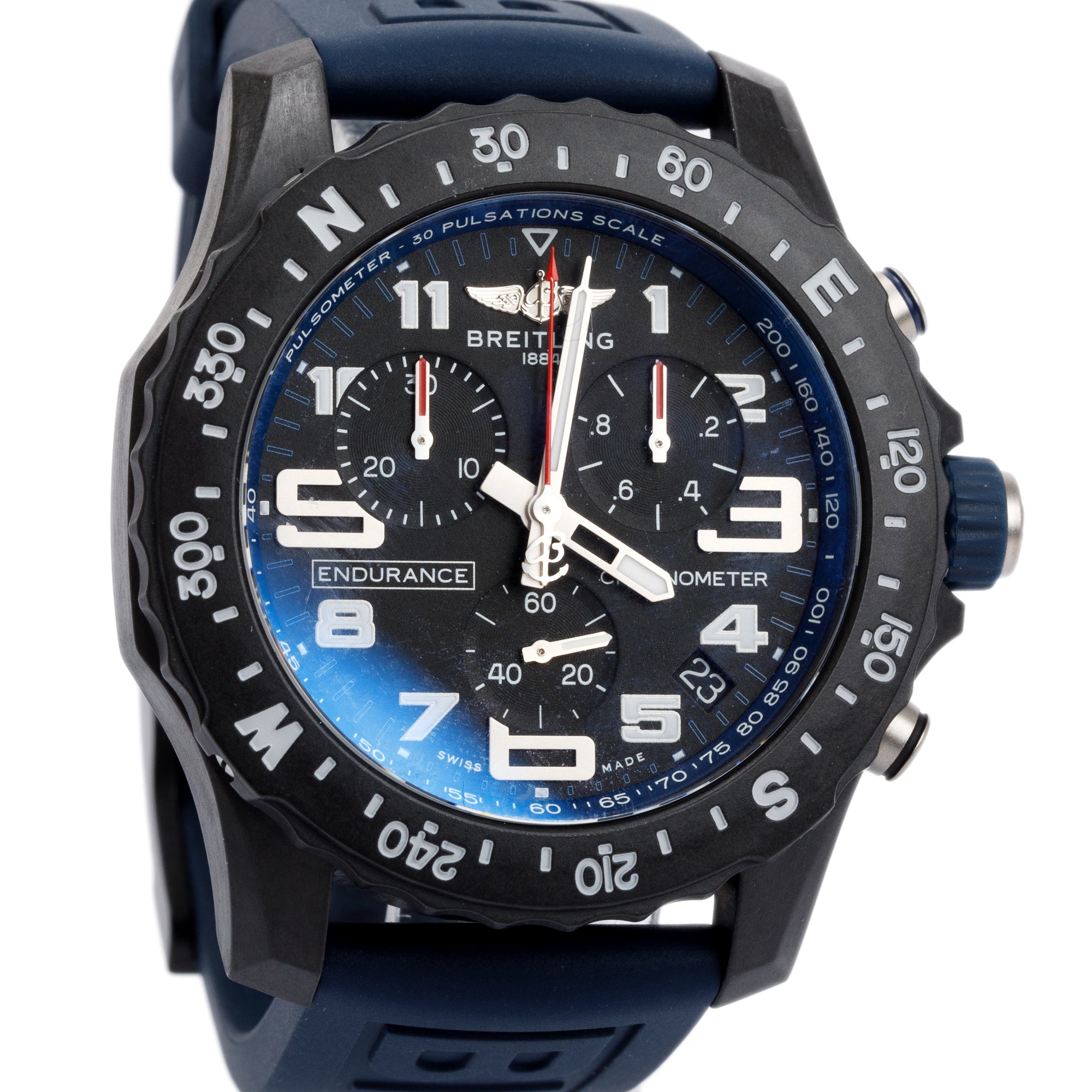 Breitling Breitlight Black Polymer Endurance Pro 44MM Watch w/ Box & Papers