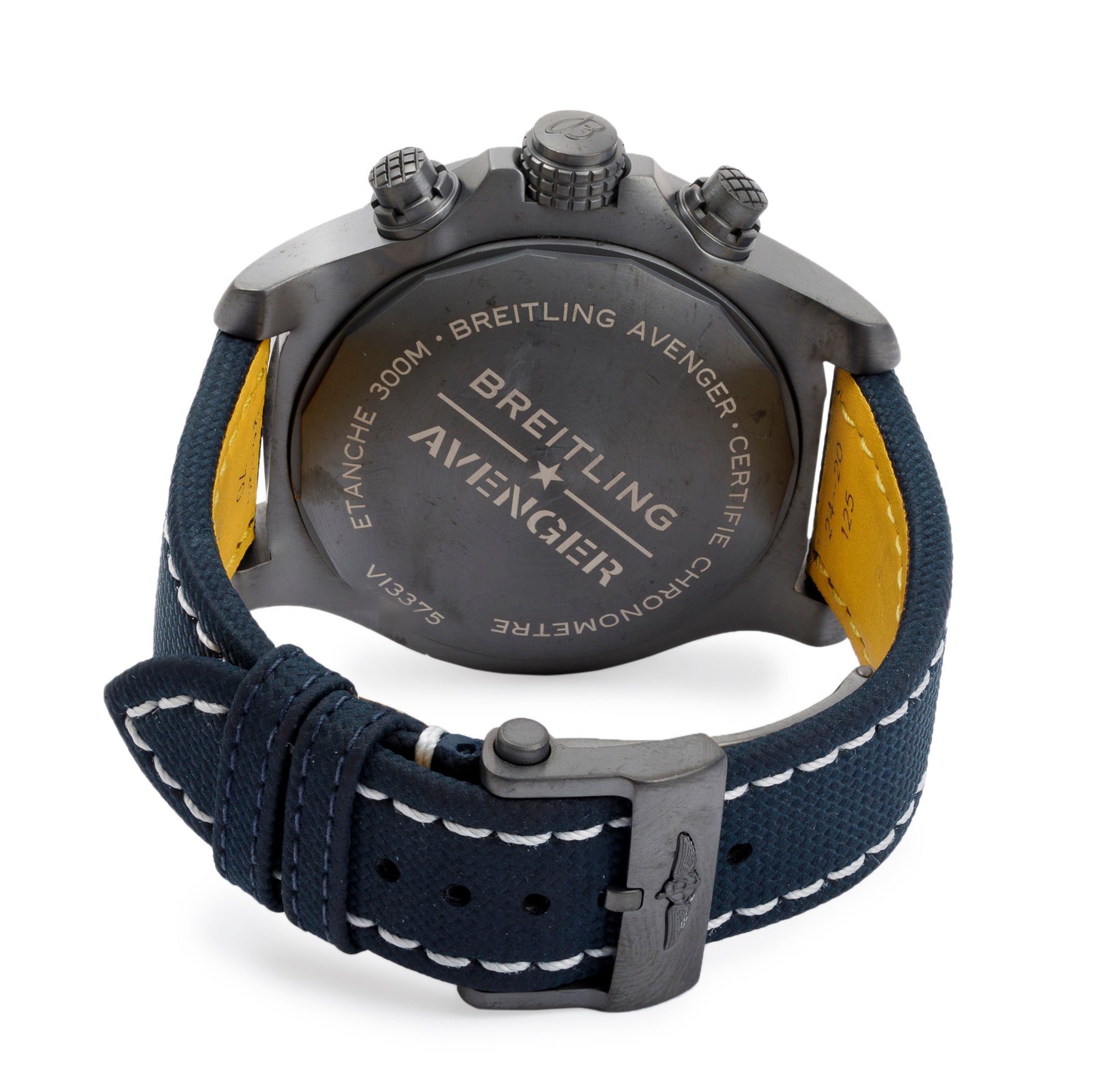 Breitling DLC Coated Titanium Super Avenger Night Mission 48 MM Automatic Chronograph Watch w/ Box & Papers