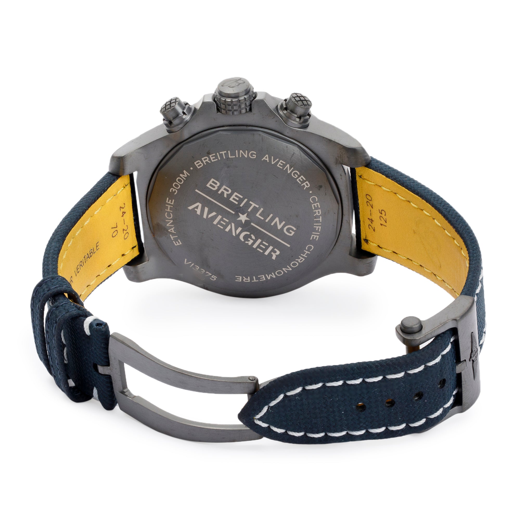 Breitling DLC Coated Titanium Super Avenger Night Mission 48 MM Automatic Chronograph Watch w/ Box & Papers