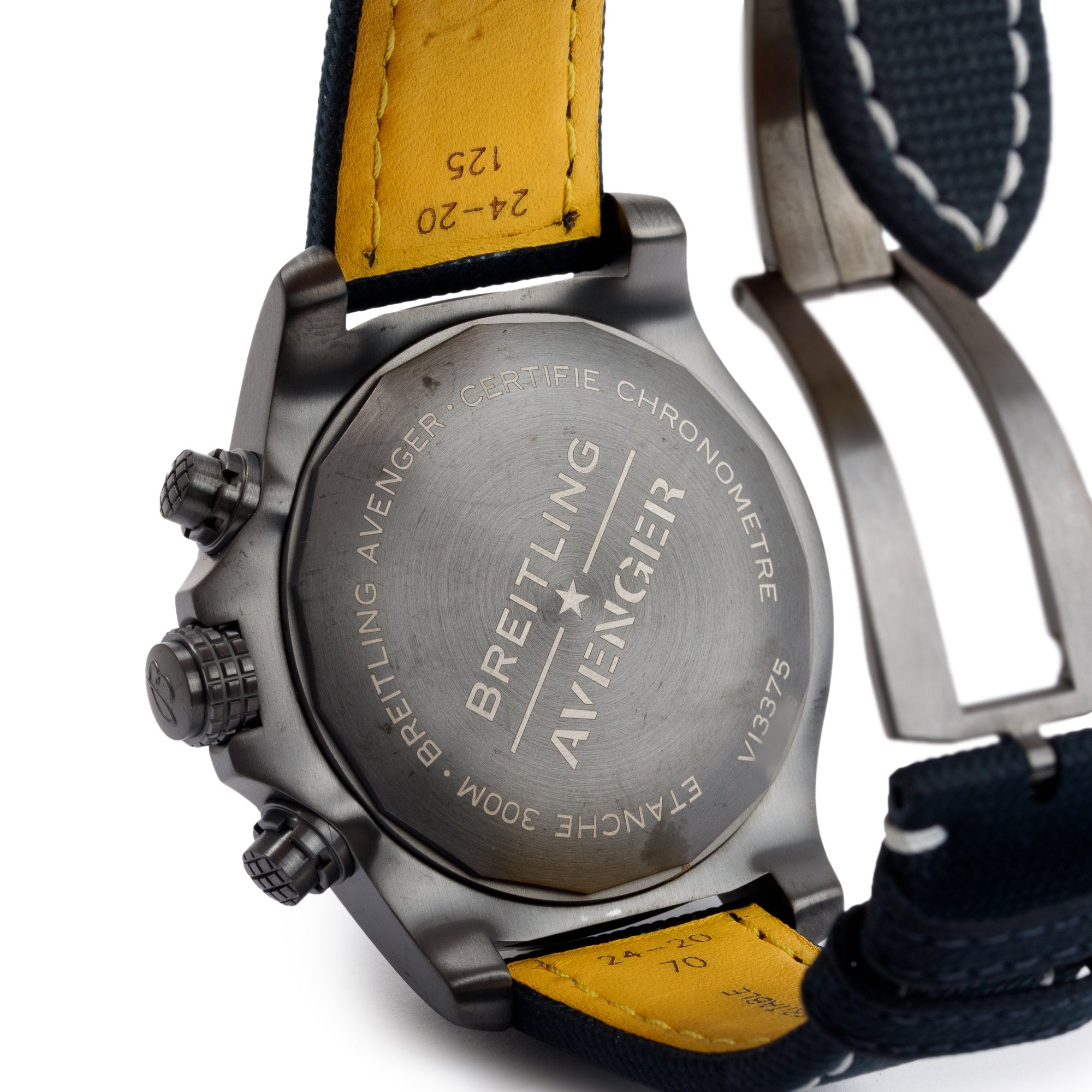 Breitling DLC Coated Titanium Super Avenger Night Mission 48 MM Automatic Chronograph Watch w/ Box & Papers