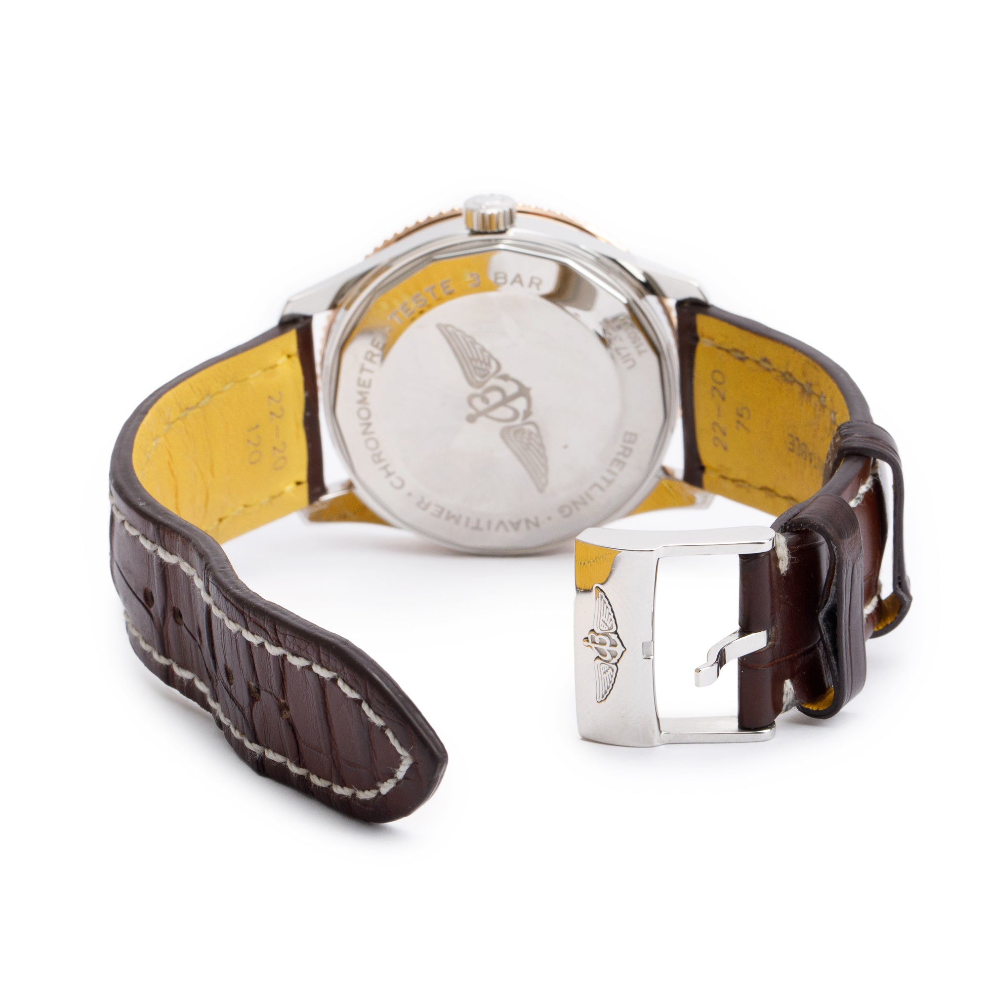 Breitling Stainless Steel & 18k Rose Gold Navitimer 41 MM Automatic Watch U17326