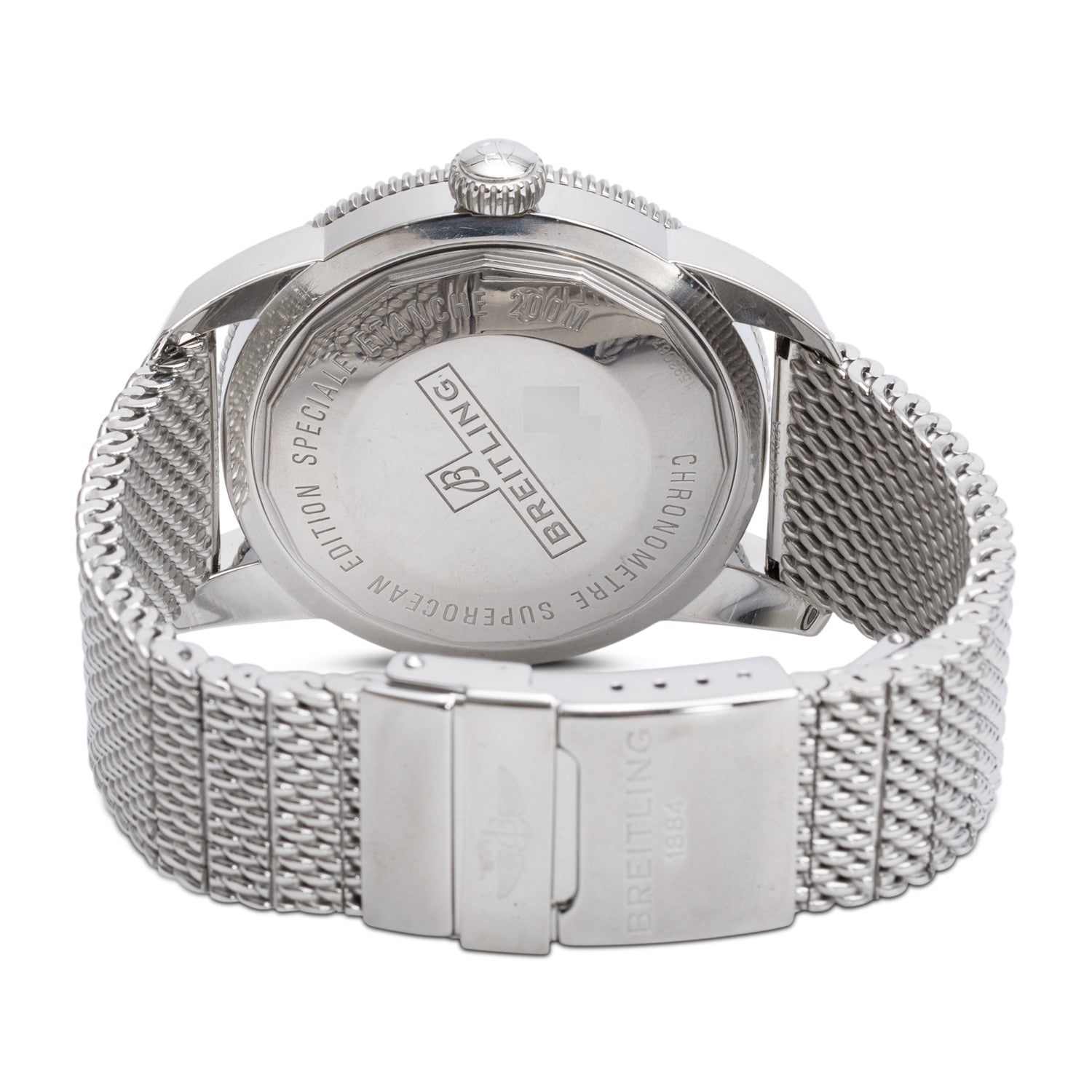 Breitling Stainless Steel & 18k Rose Gold Superocean Heritage 46 MM Automatic Watch Black Dial U17320