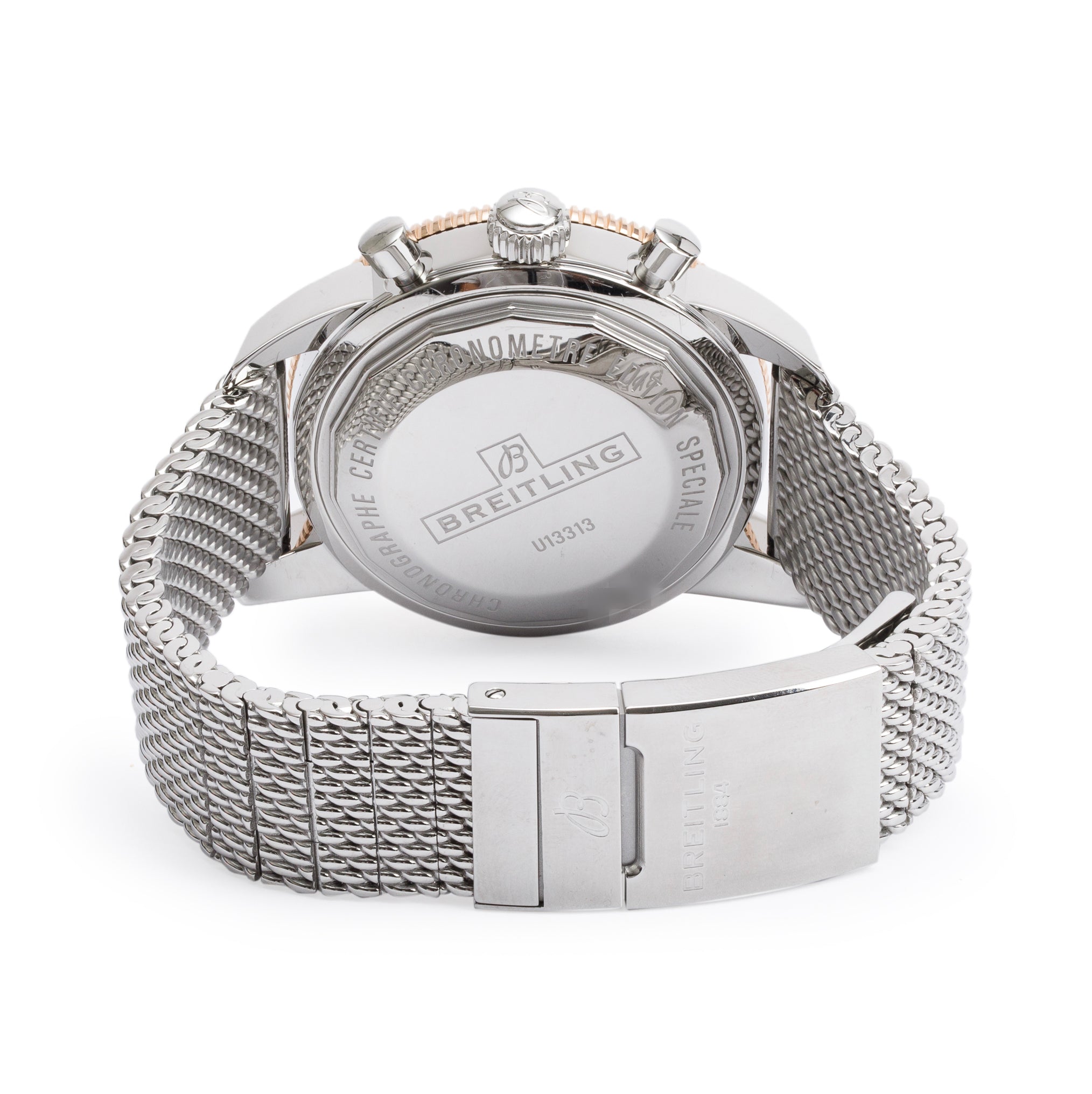 Breitling Stainless Steel & 18k Rose Gold Superocean Heritage Chronograph 44 MM Automatic Watch