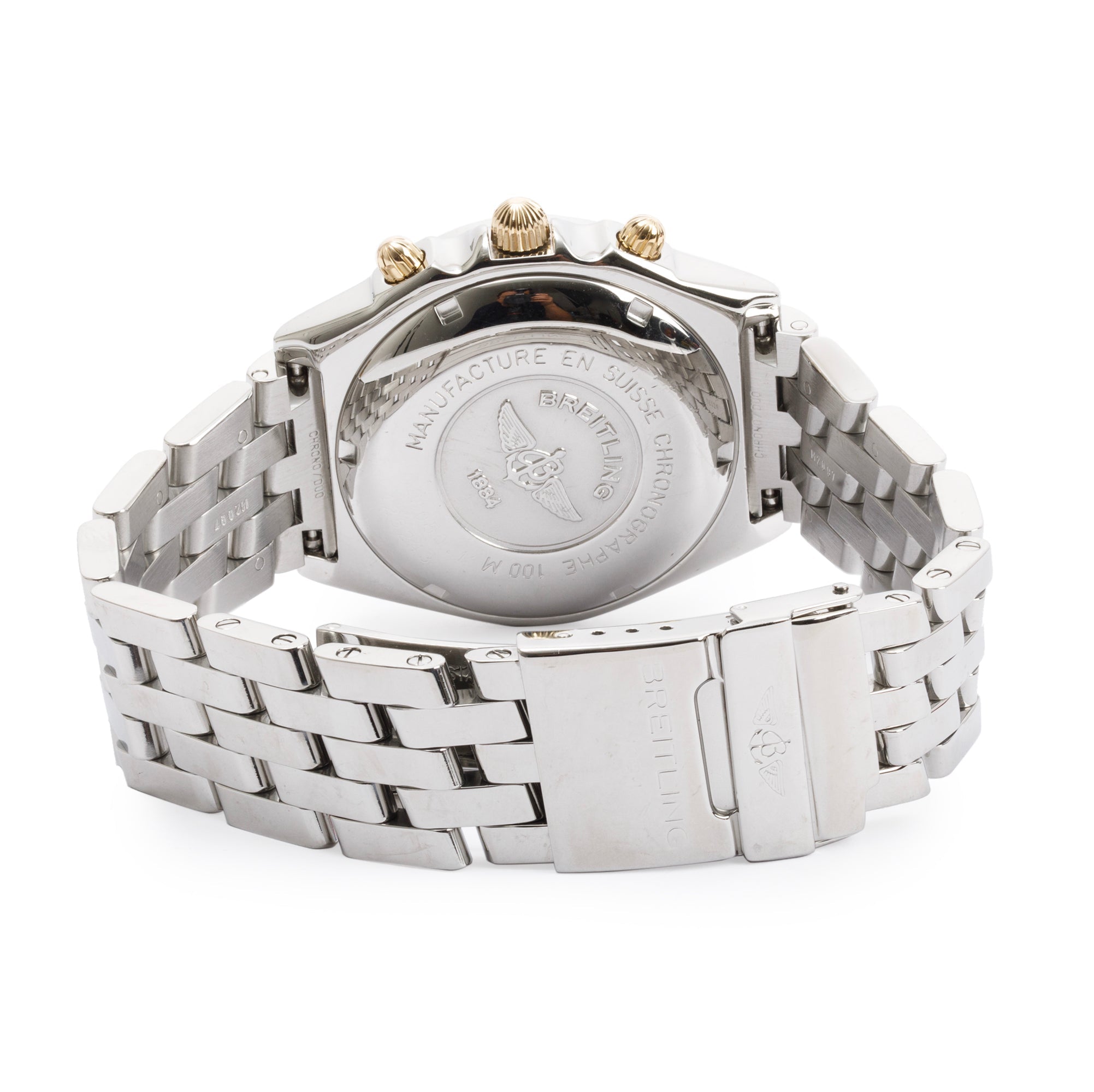 Breitling Stainless Steel & 18k Yellow Gold Chronomat 39 MM Automatic Watch w/ Box & Papers