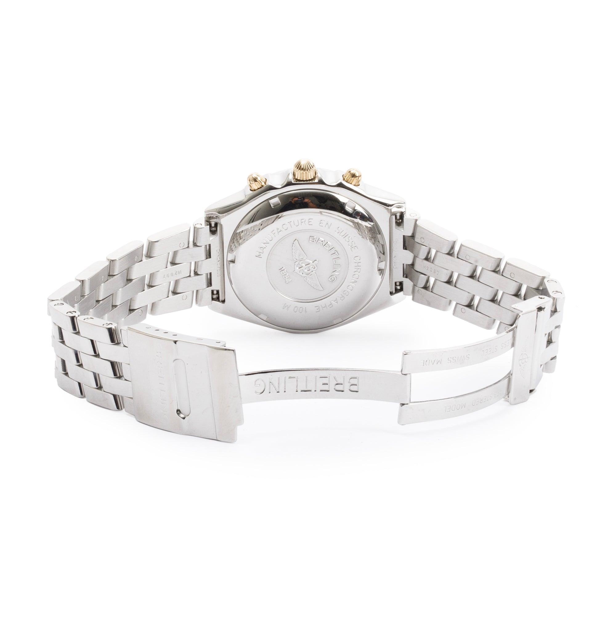 Breitling Stainless Steel & 18k Yellow Gold Chronomat 39 MM Automatic Watch w/ Box & Papers