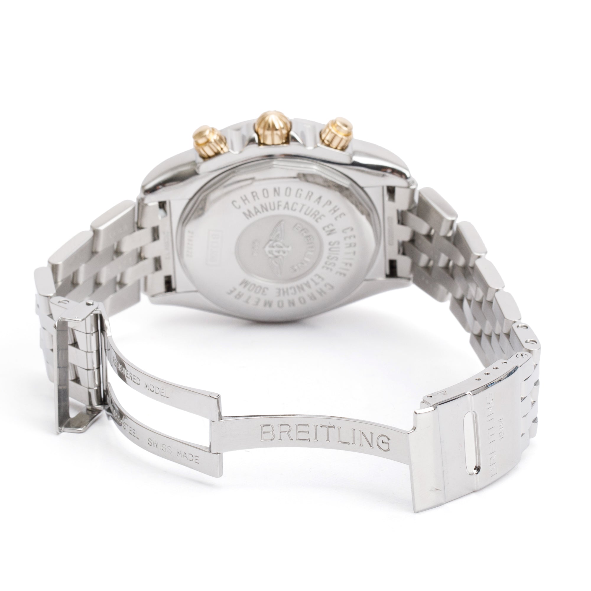 Breitling Stainless Steel & 18k Yellow Gold Chronomat Evolution 44 MM Automatic Chronograph Watch B13356