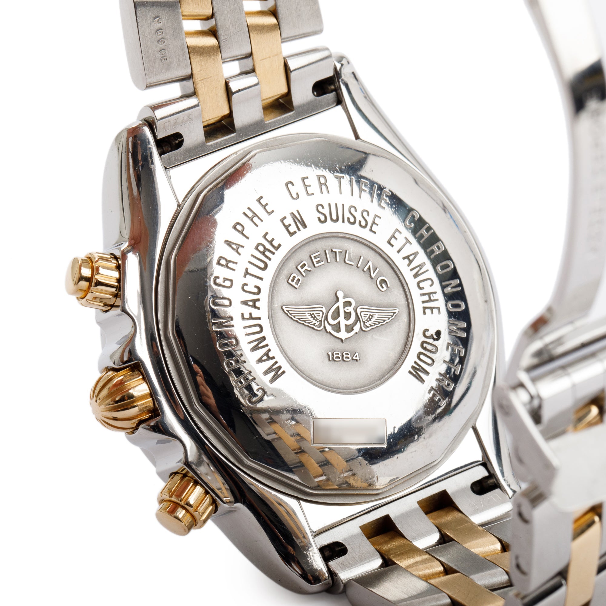 Breitling Stainless Steel & 18k Yellow Gold Chronomat Evolution 44 mm Chronograph Automatic Watch w/ Box & Papers