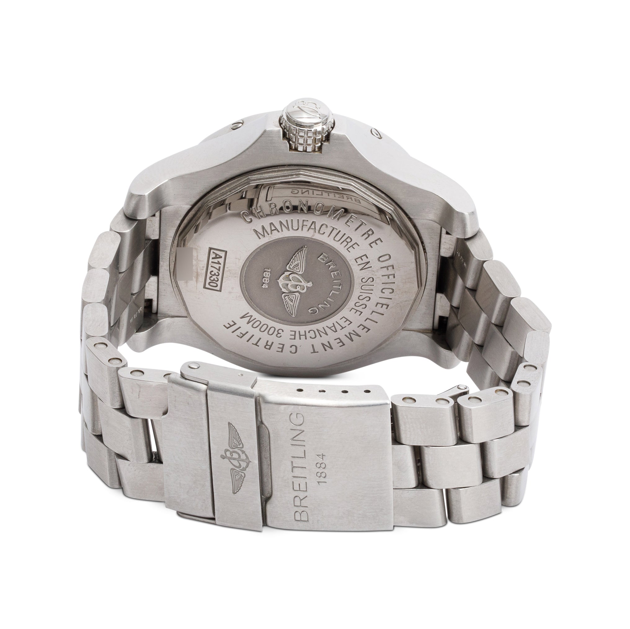 Breitling Stainless Steel Avenger II Seawolf 45 MM Automatic Watch Grey Dial A17330 w/ Box, Papers & Extra Strap