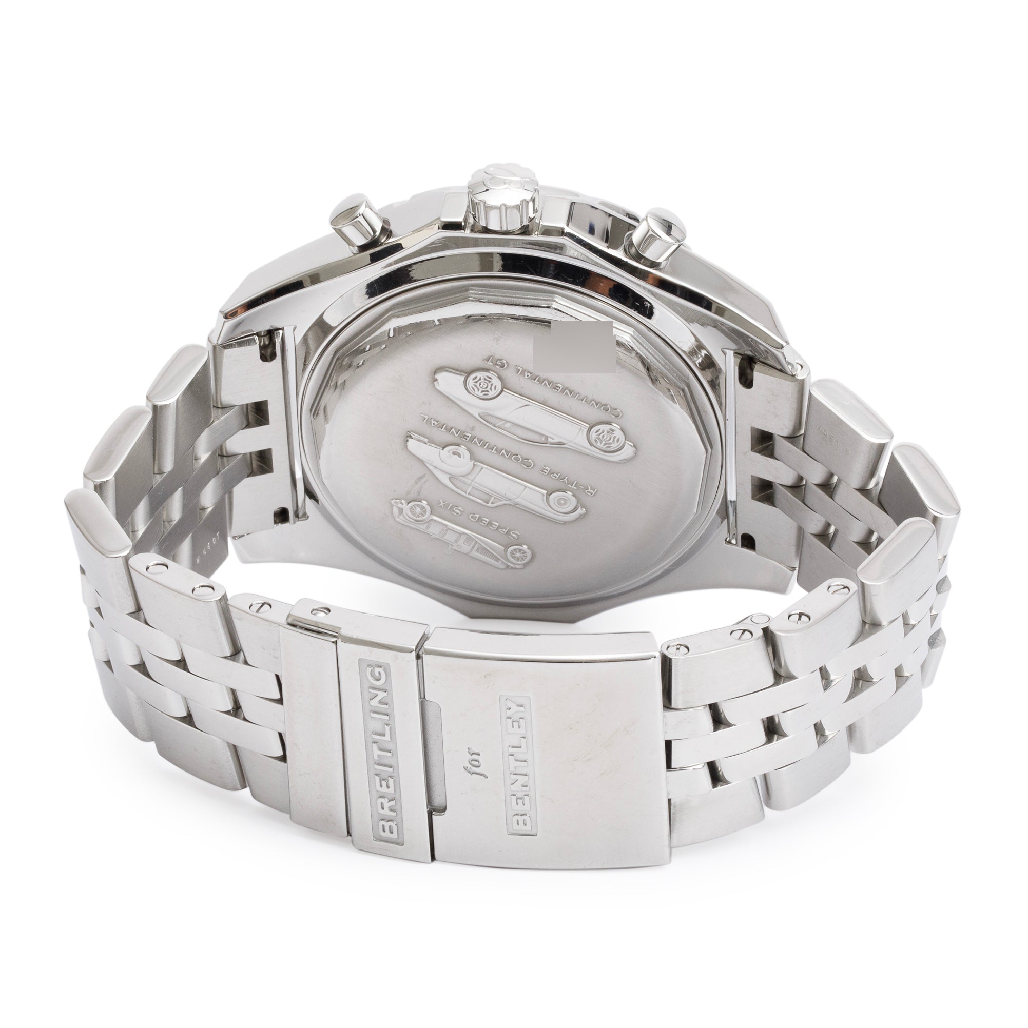 Breitling Stainless Steel Bentley Motors T 48 MM Automatic Chronograph White Dial Watch A25363