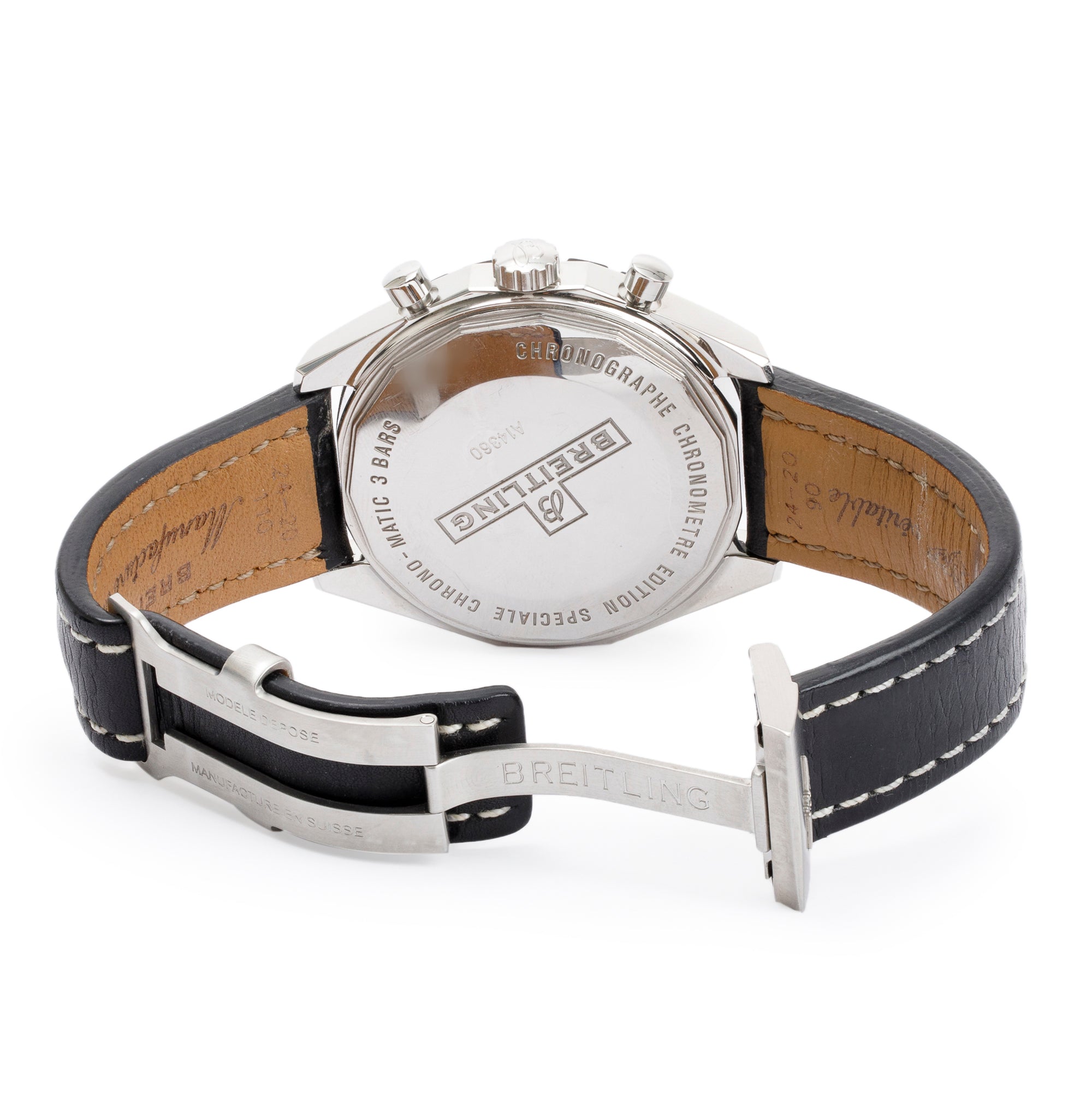 Breitling Stainless Steel Chrono-Matic Chronograph 49 MM Automatic Watch w/ Box & Papers