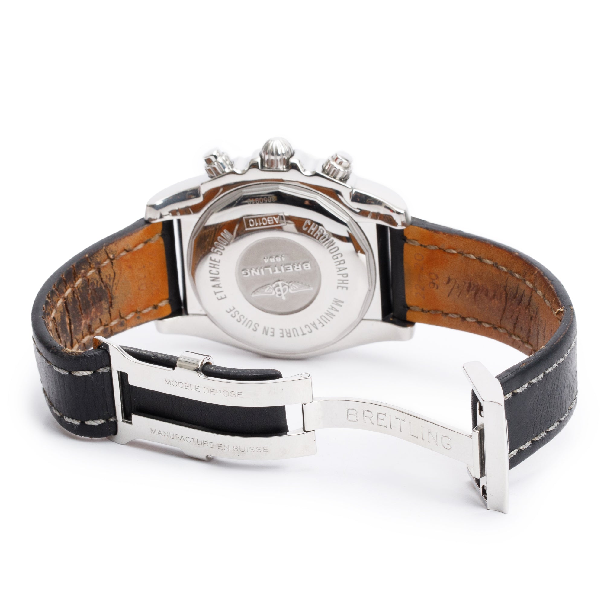 Breitling Stainless Steel Chronomat 44 MM Automatic Chronograph Watch AB0110 w/ Box & Papers