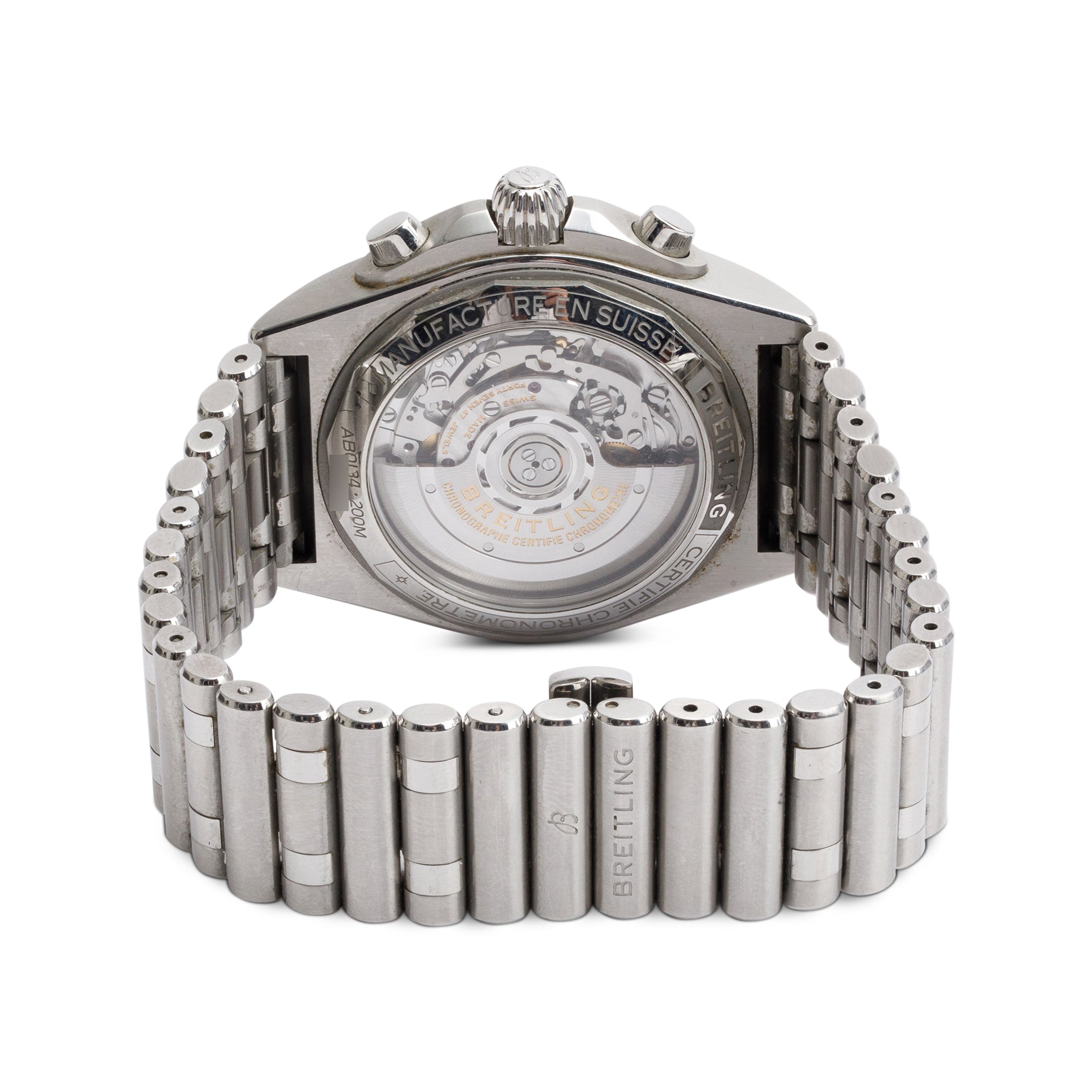 Breitling Stainless Steel Chronomat B01 42 MM Automatic Chronograph Watch Black Dial AB0134 w/ Box & Papers