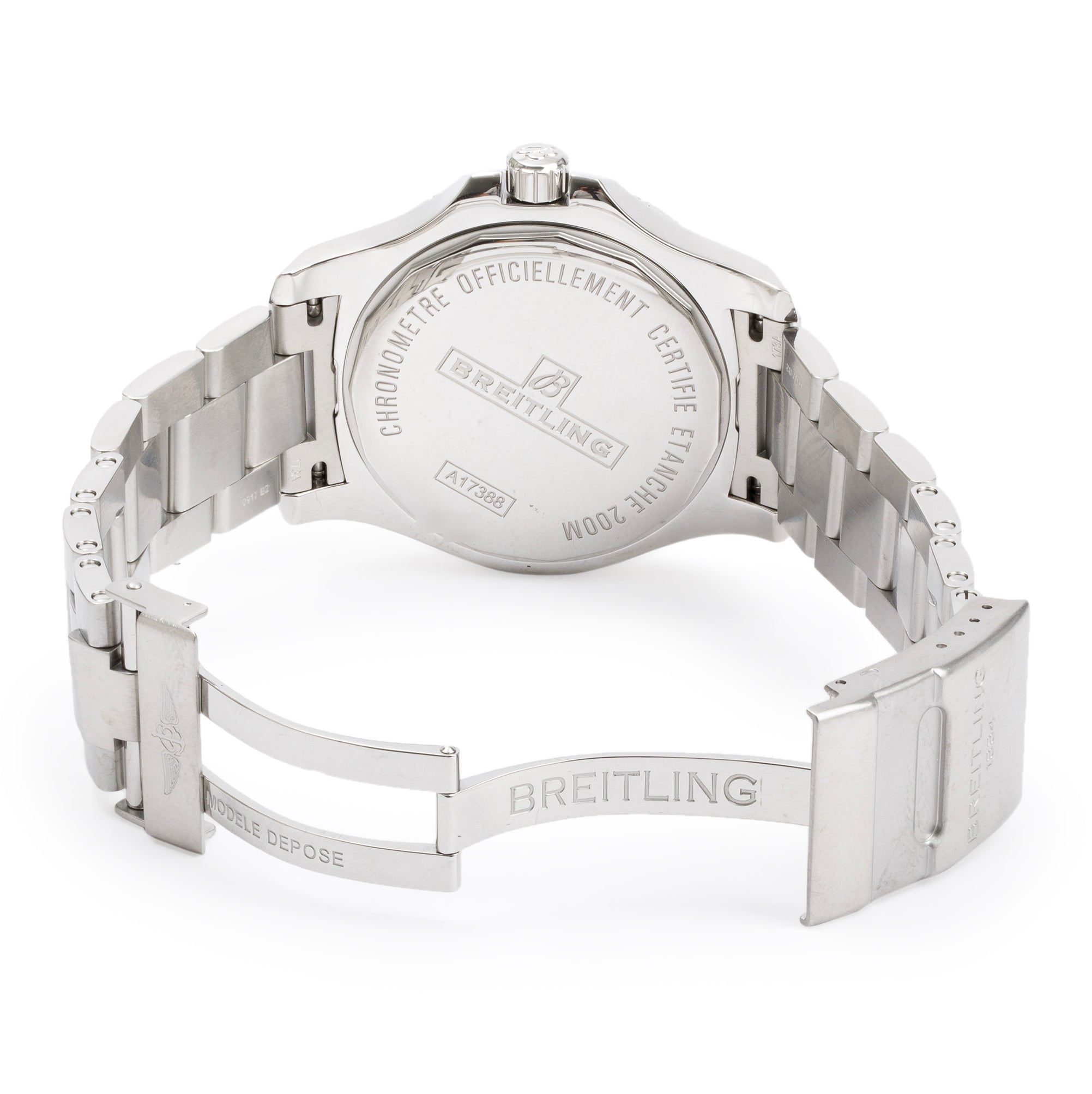 Breitling Stainless Steel Colt 44 MM Automatic Watch A17388 w/ Box & Papers