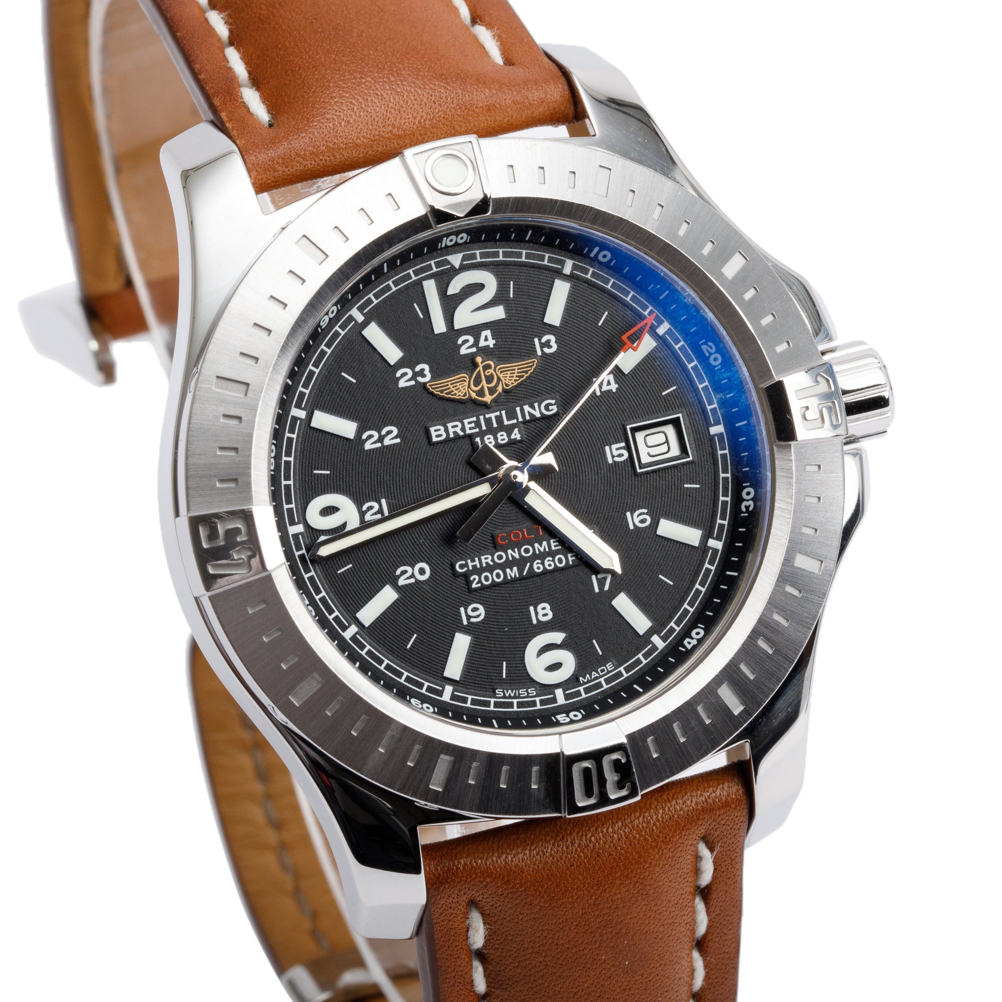 Breitling Stainless Steel Colt 44 MM Quartz Watch A74388