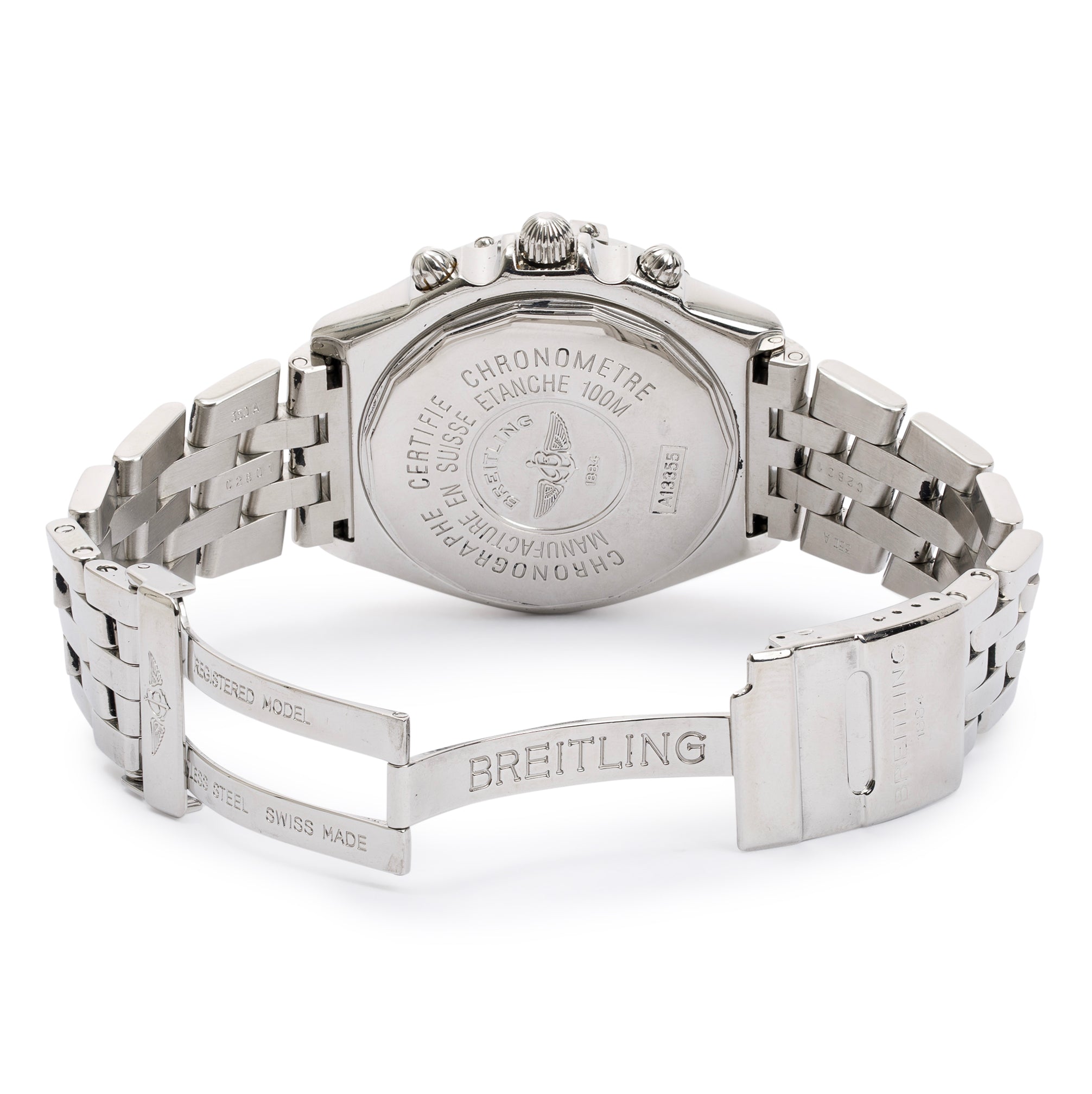 Breitling Stainless Steel Crosswind 44 MM Chronograph Automatic Watch