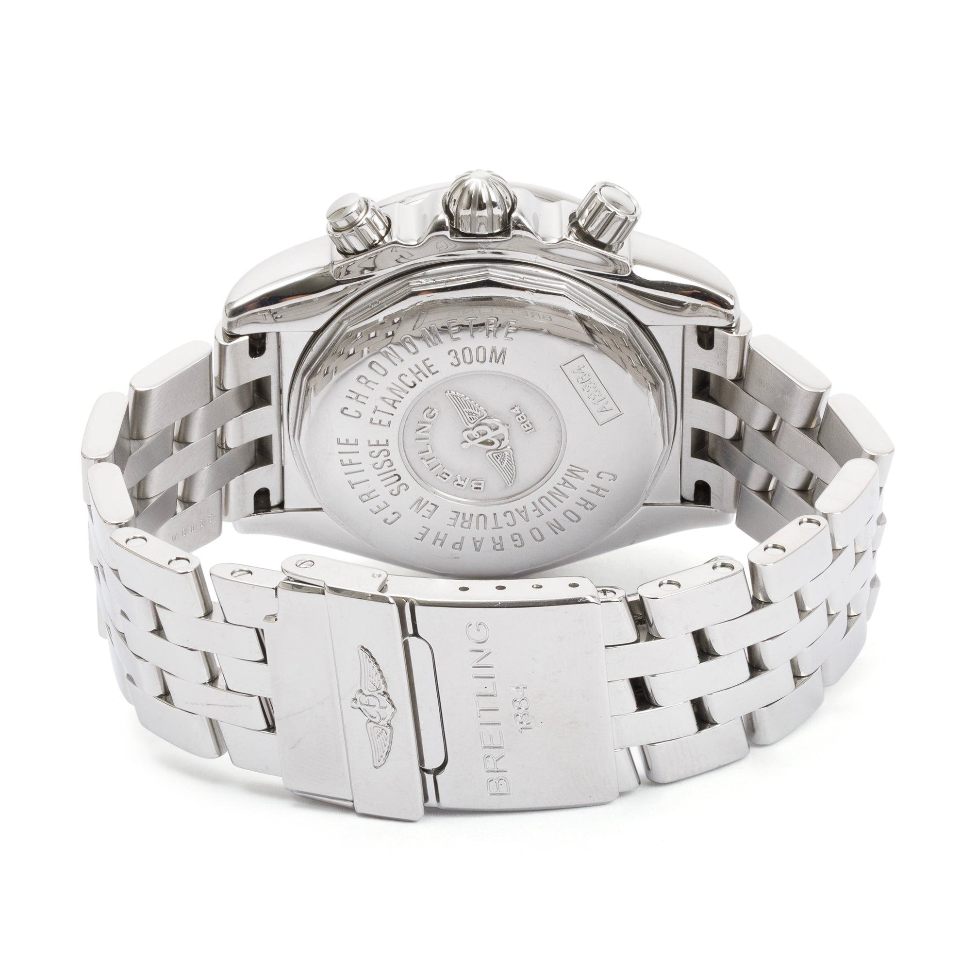 Breitling Stainless Steel Galactic Chronograph II 44 MM Automatic Watch w/ Box