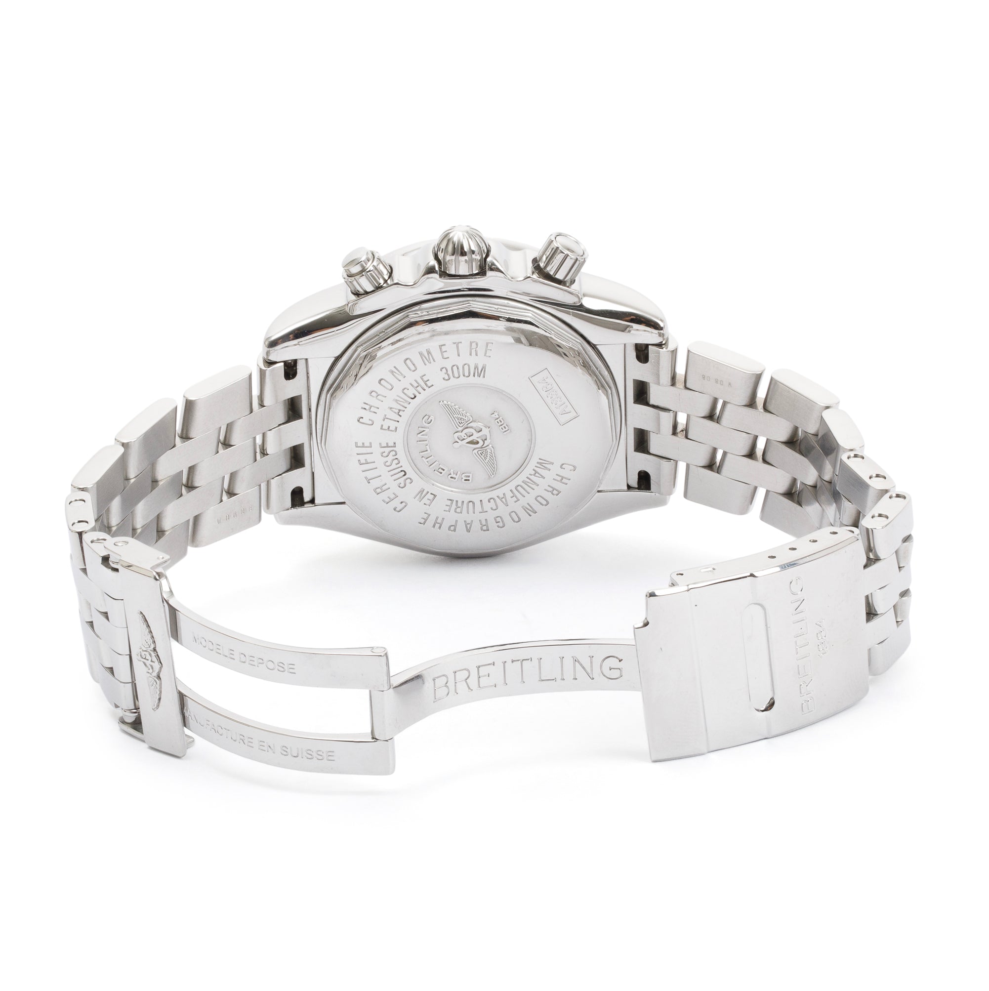 Breitling Stainless Steel Galactic Chronograph II 44 MM Automatic Watch w/ Box