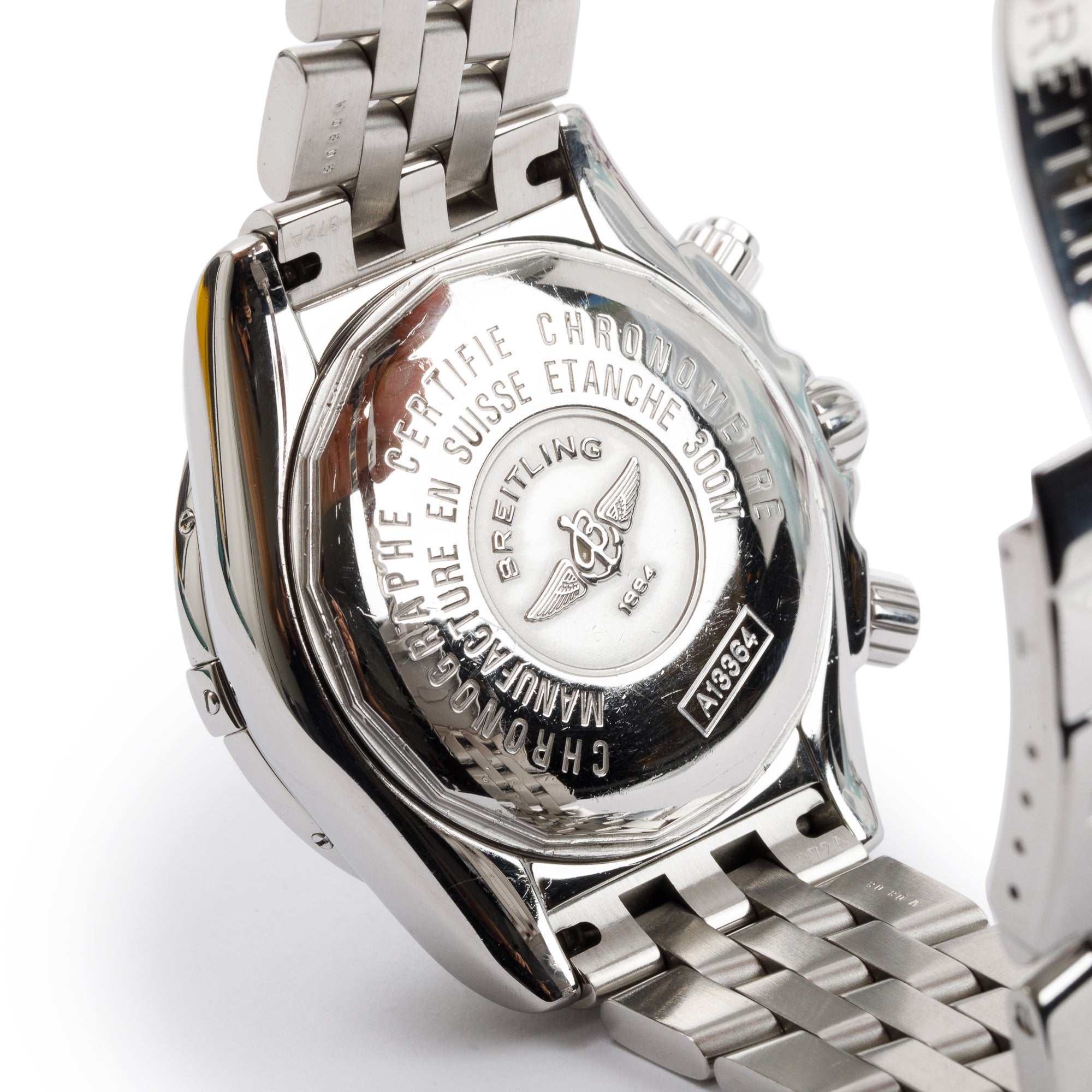 Breitling Stainless Steel Galactic Chronograph II 44 MM Automatic Watch w/ Box