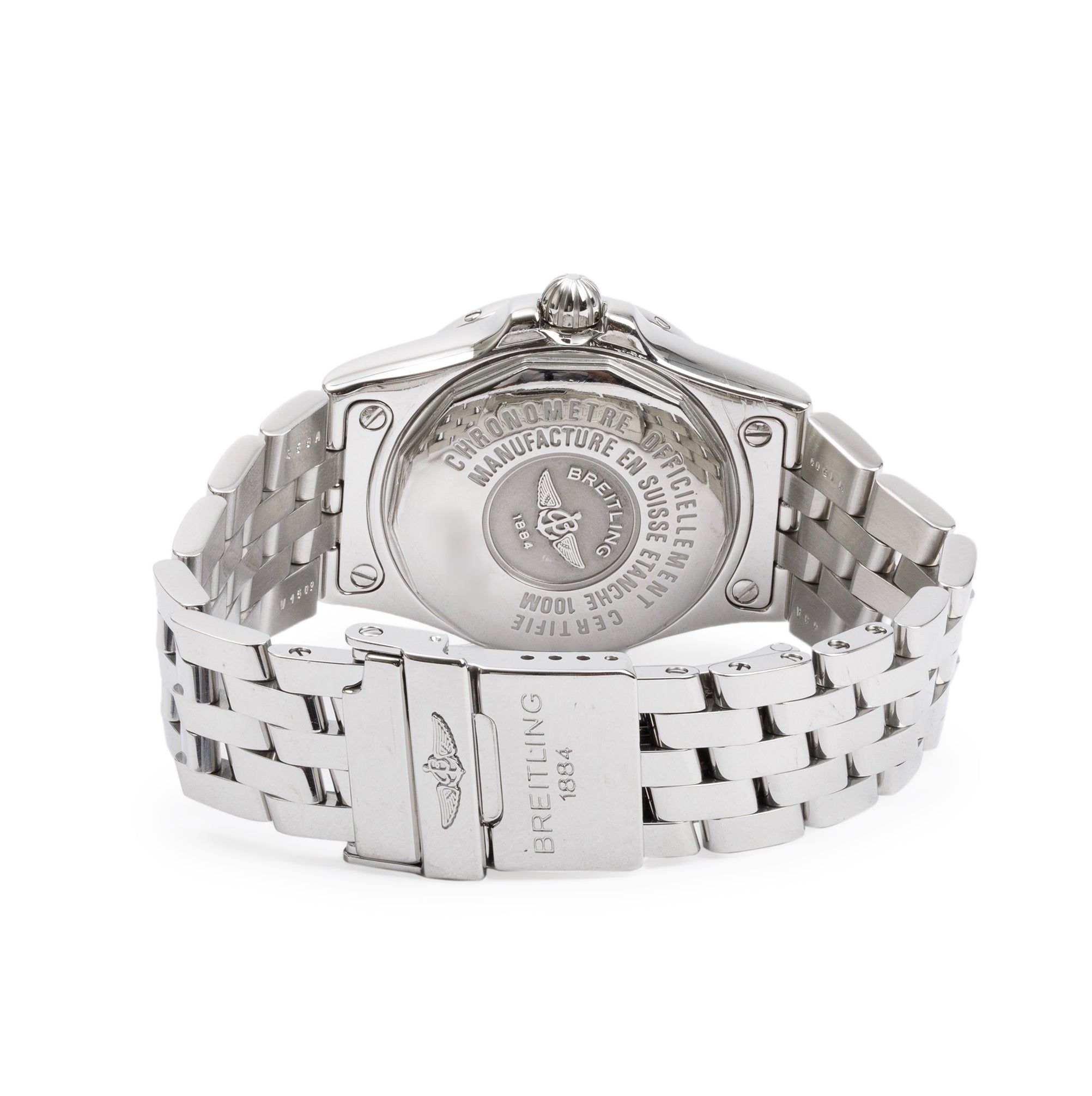 Breitling Stainless Steel Galactic Starliner 30 MM Diamond Dial Watch A171340