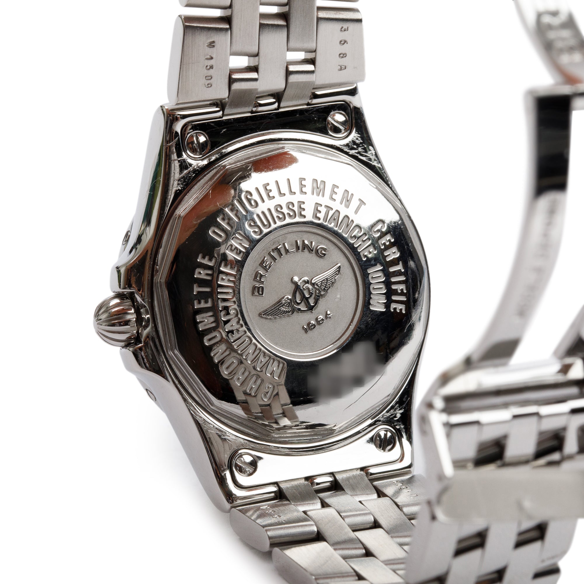 Breitling Stainless Steel Galactic Starliner 30 MM Diamond Dial Watch A171340