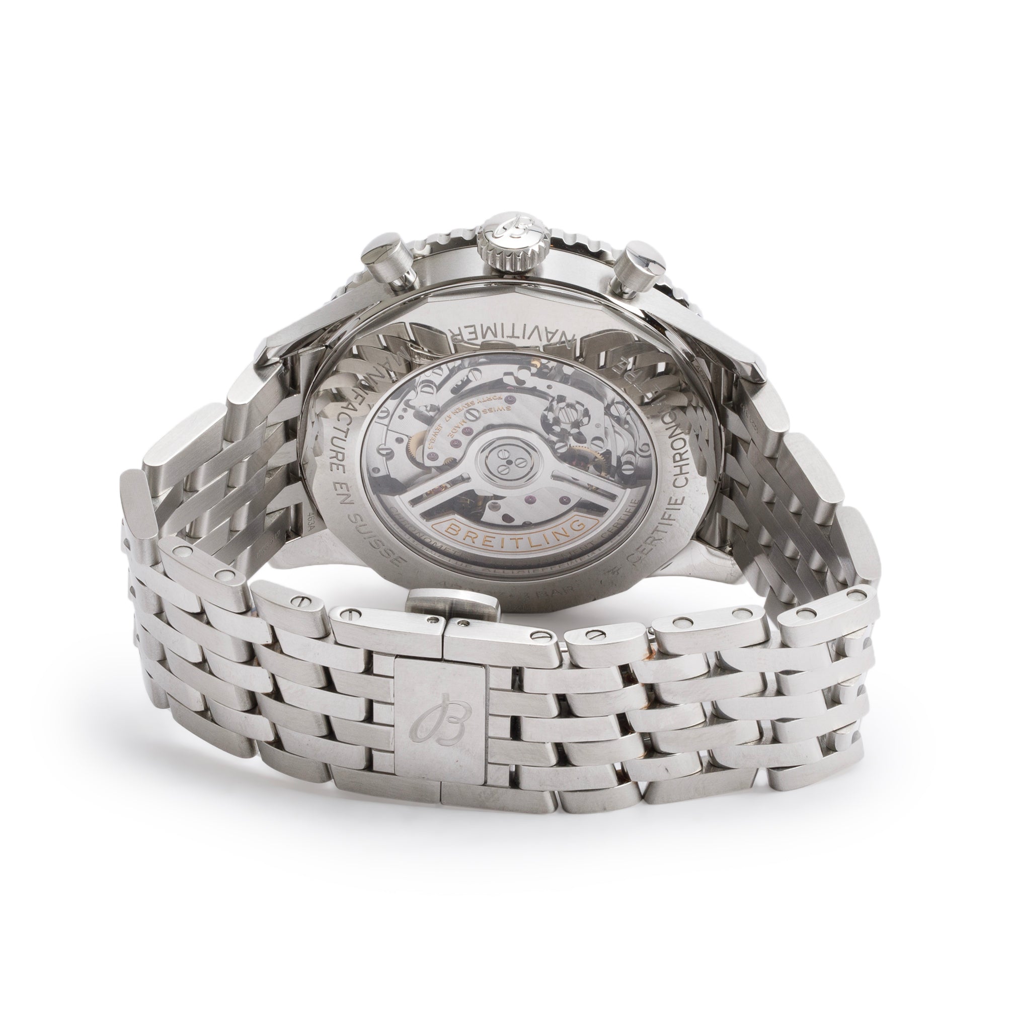 Breitling Stainless Steel Navitimer B01 46 MM Automatic Watch w/ Box, Papers & Receipt