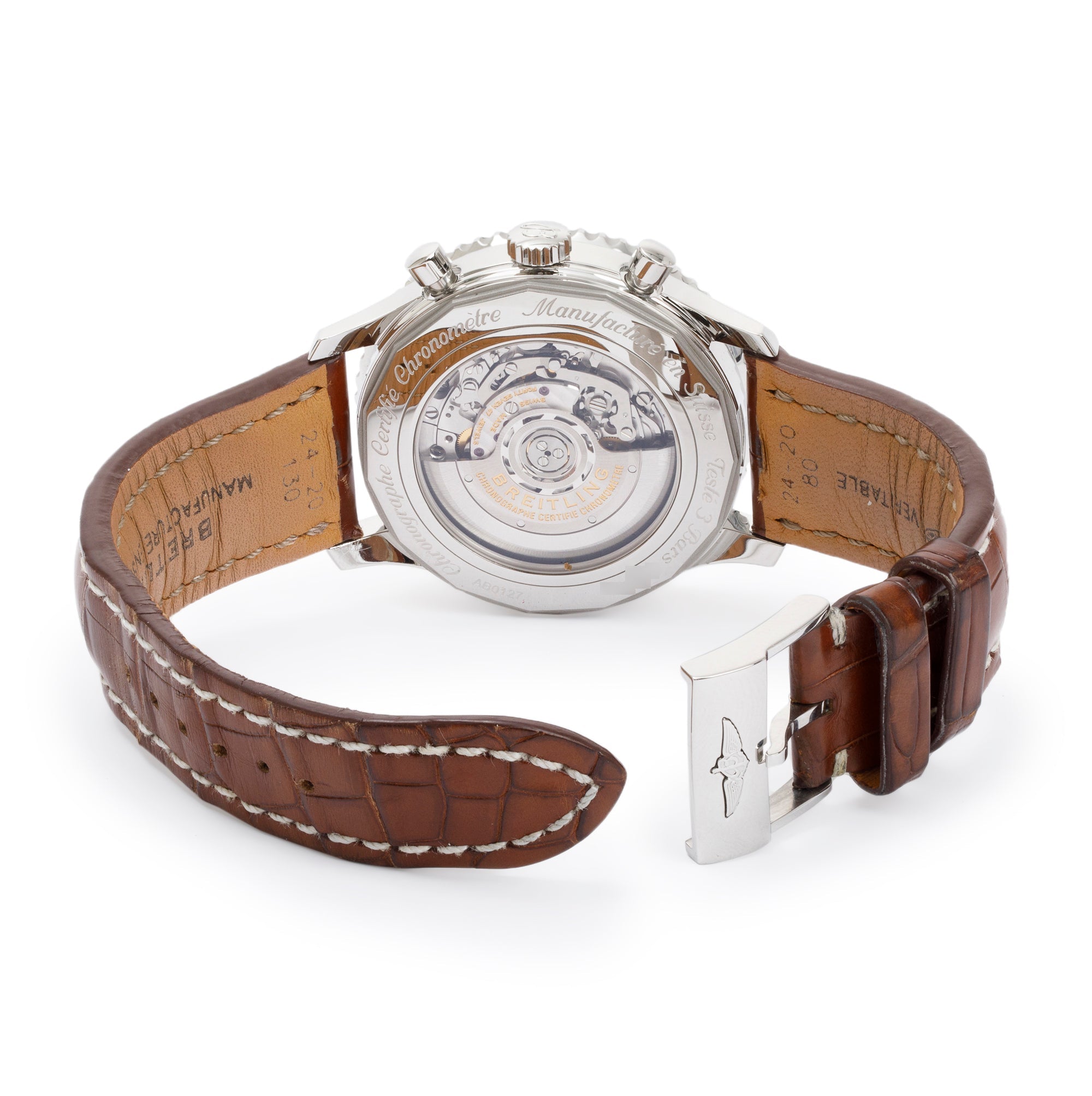 Breitling Stainless Steel Navitimer B01 Chronograph 46 MM Automatic Watch w/ Box & Papers