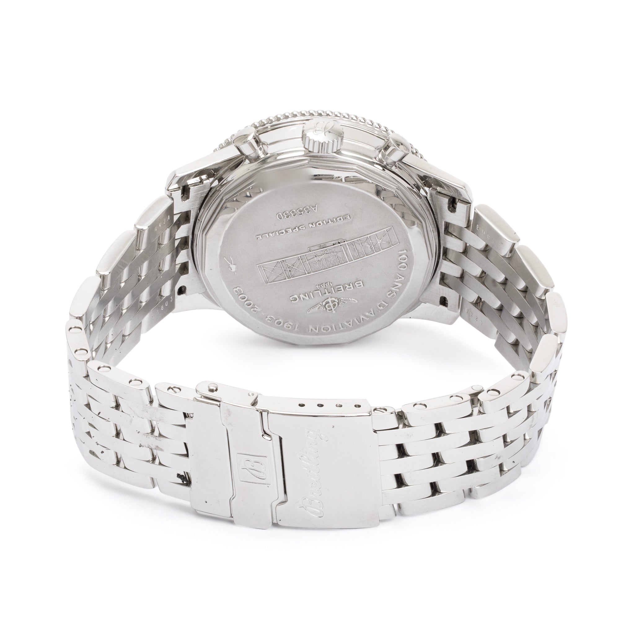 Breitling Stainless Steel Navitimer Montbrillant 1903 Special Edition 42 MM Automatic Chronograph Watch w/ Box & Papers