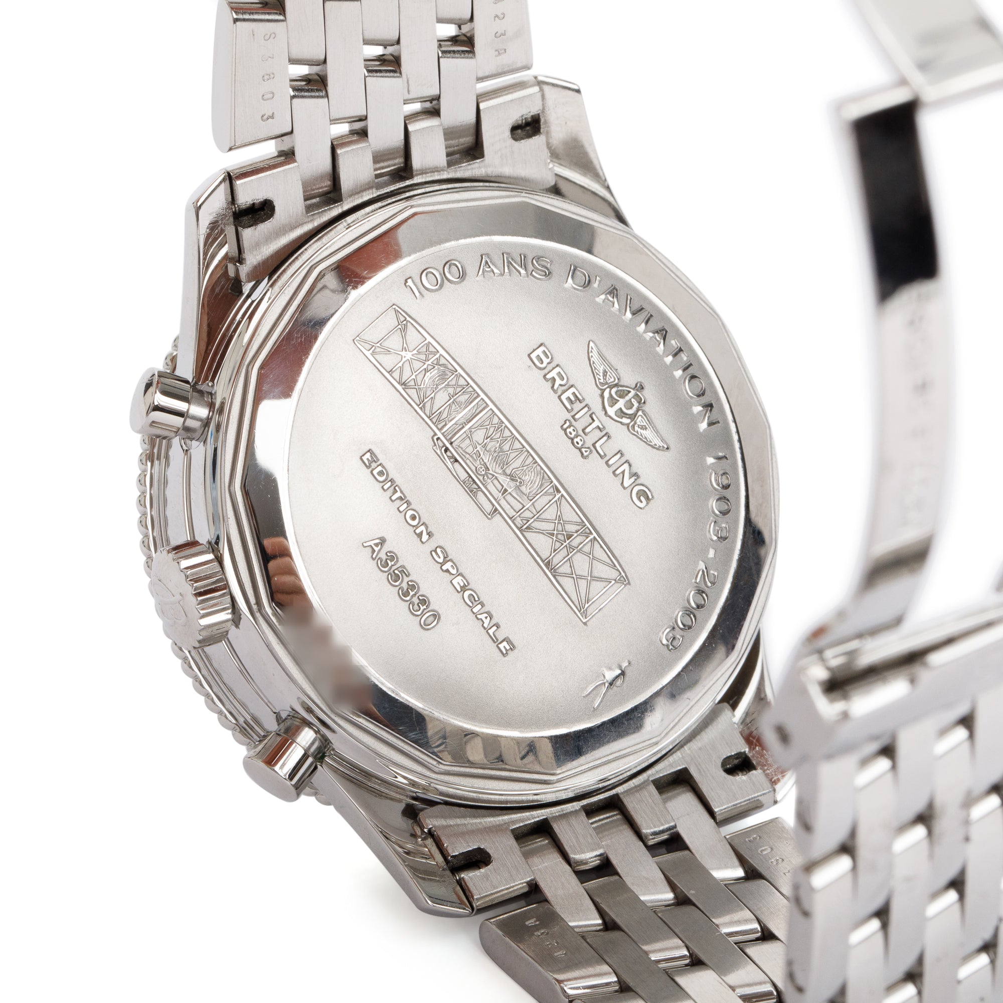 Breitling Stainless Steel Navitimer Montbrillant 1903 Special Edition 42 MM Automatic Chronograph Watch w/ Box & Papers