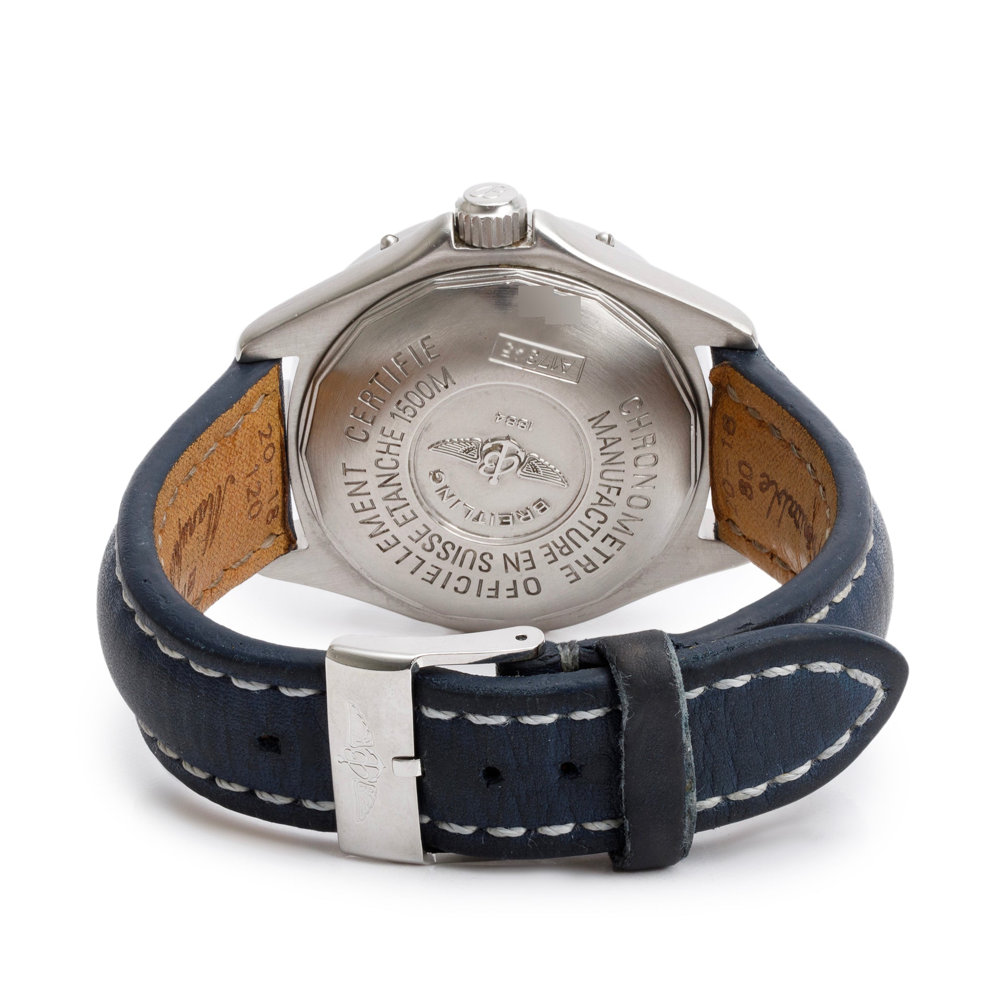 Breitling Stainless Steel Superocean 41 MM Automatic Watch Yellow Dial A17345