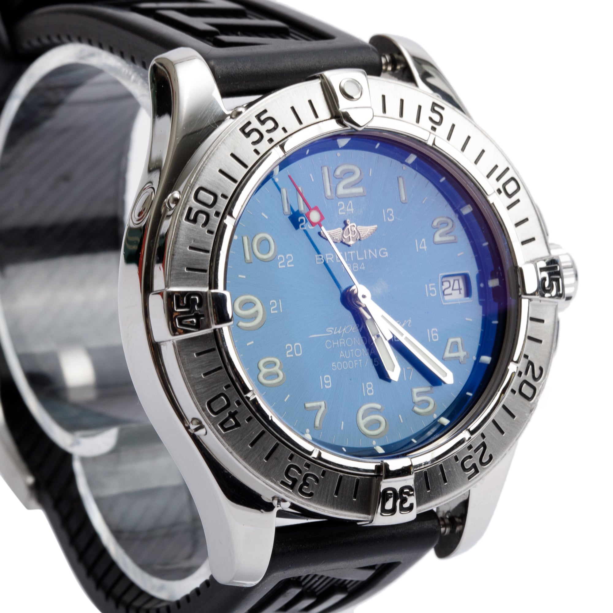 Breitling Stainless Steel Superocean 42 MM Automatic Watch w/ Box & Papers