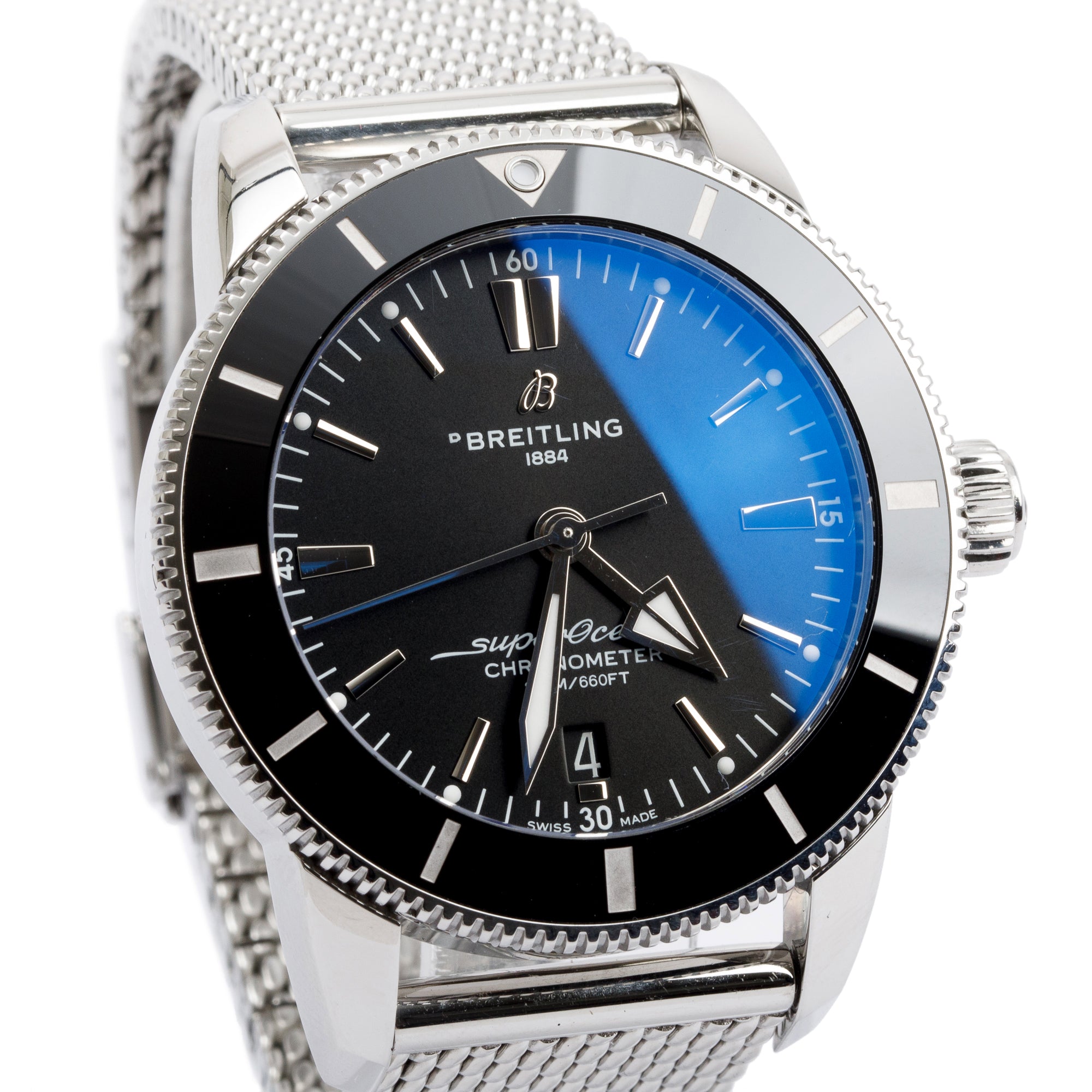 Breitling Stainless Steel Superocean Heritage B20 44 MM Automatic Watch w/ Box & Papers