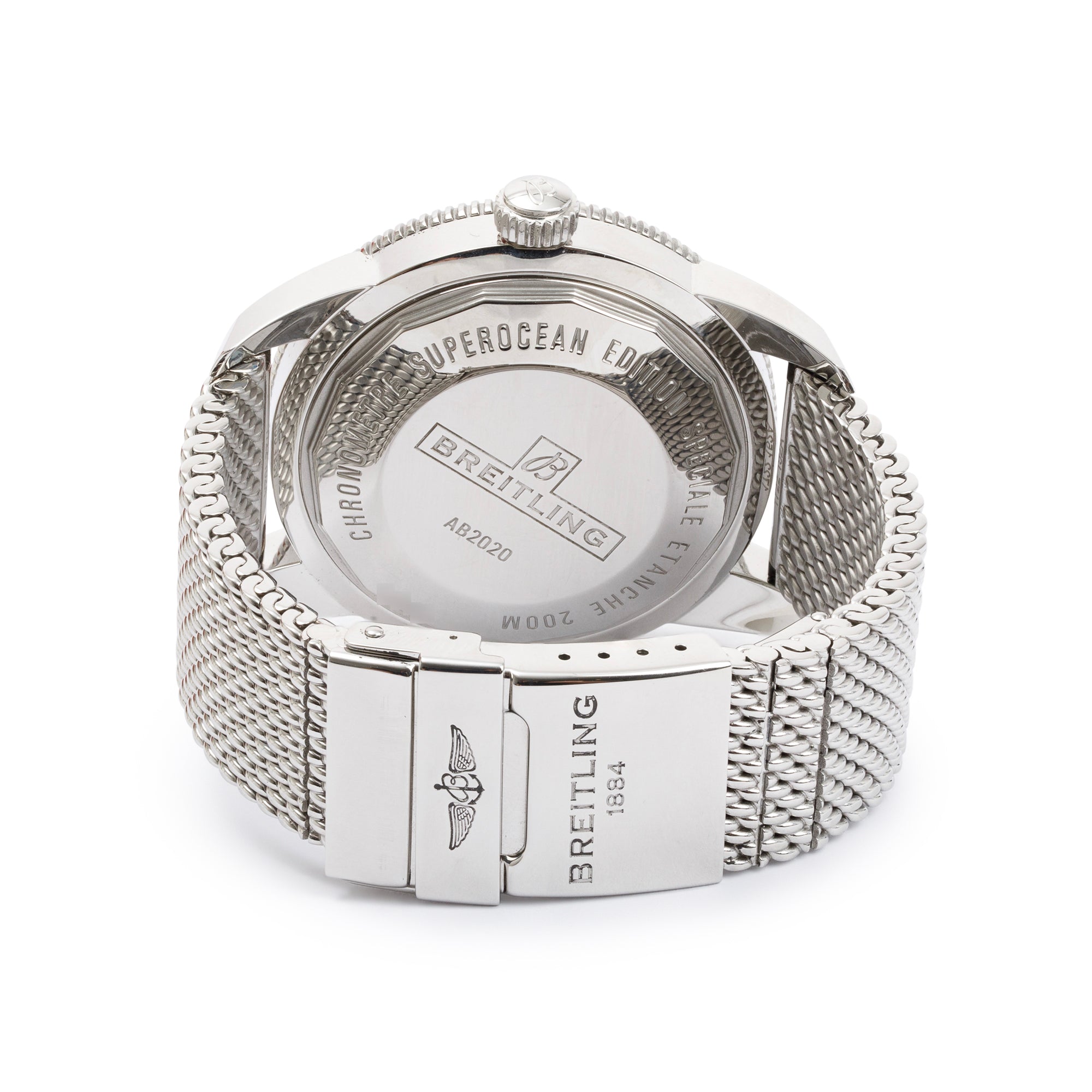 Breitling Stainless Steel Superocean Heritage II 46 MM Automatic Watch w/ Box, Papers & Extra Band