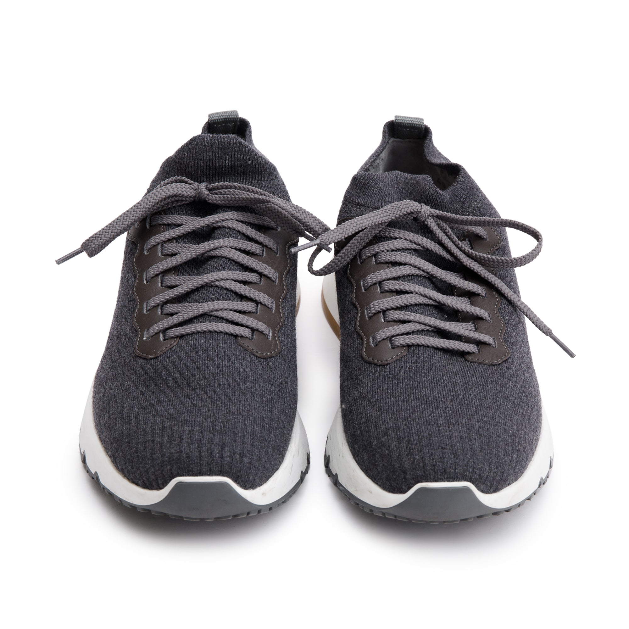 Brunello Cucinelli Grey Knit Athletic Sneaker, Size 40