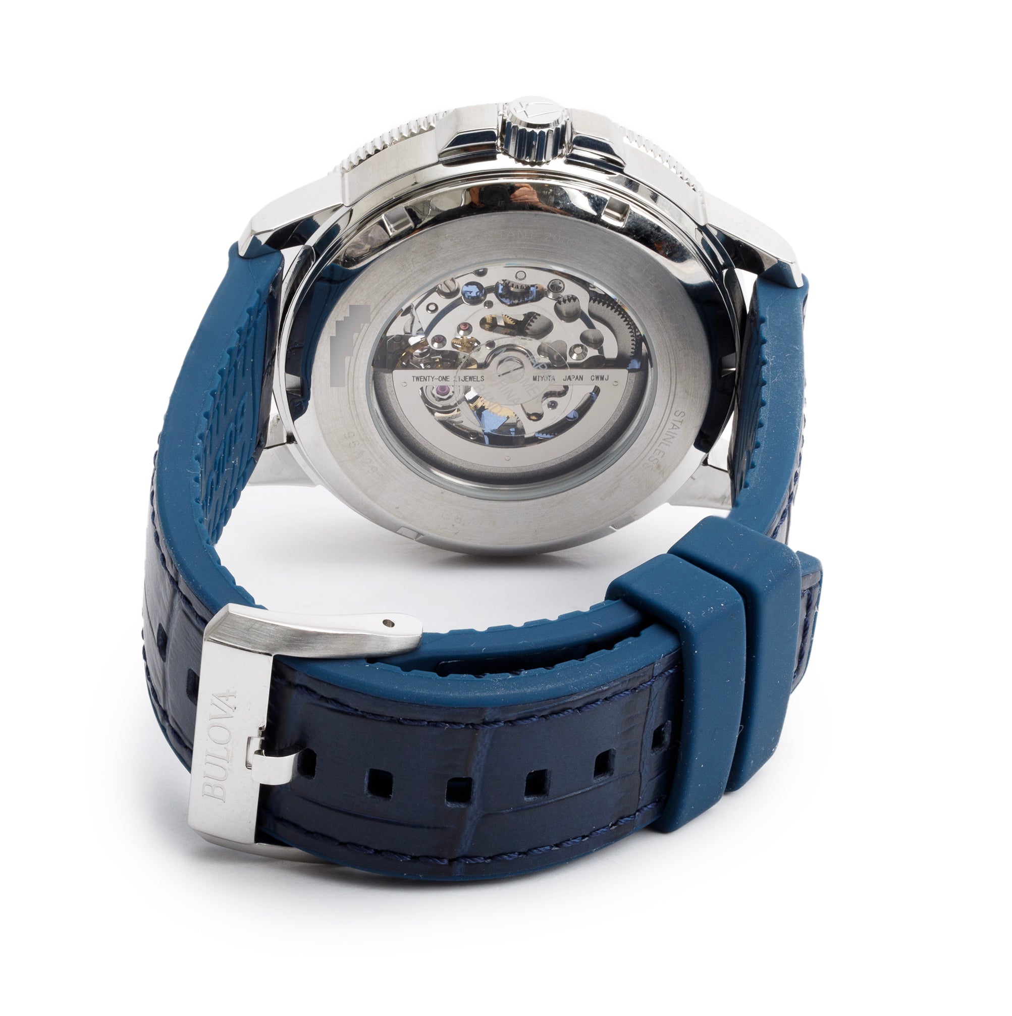 Bulova 2022 Stainless Steel Marine Star 45 MM Automatic Watch 96A291 w/ Box & Papers