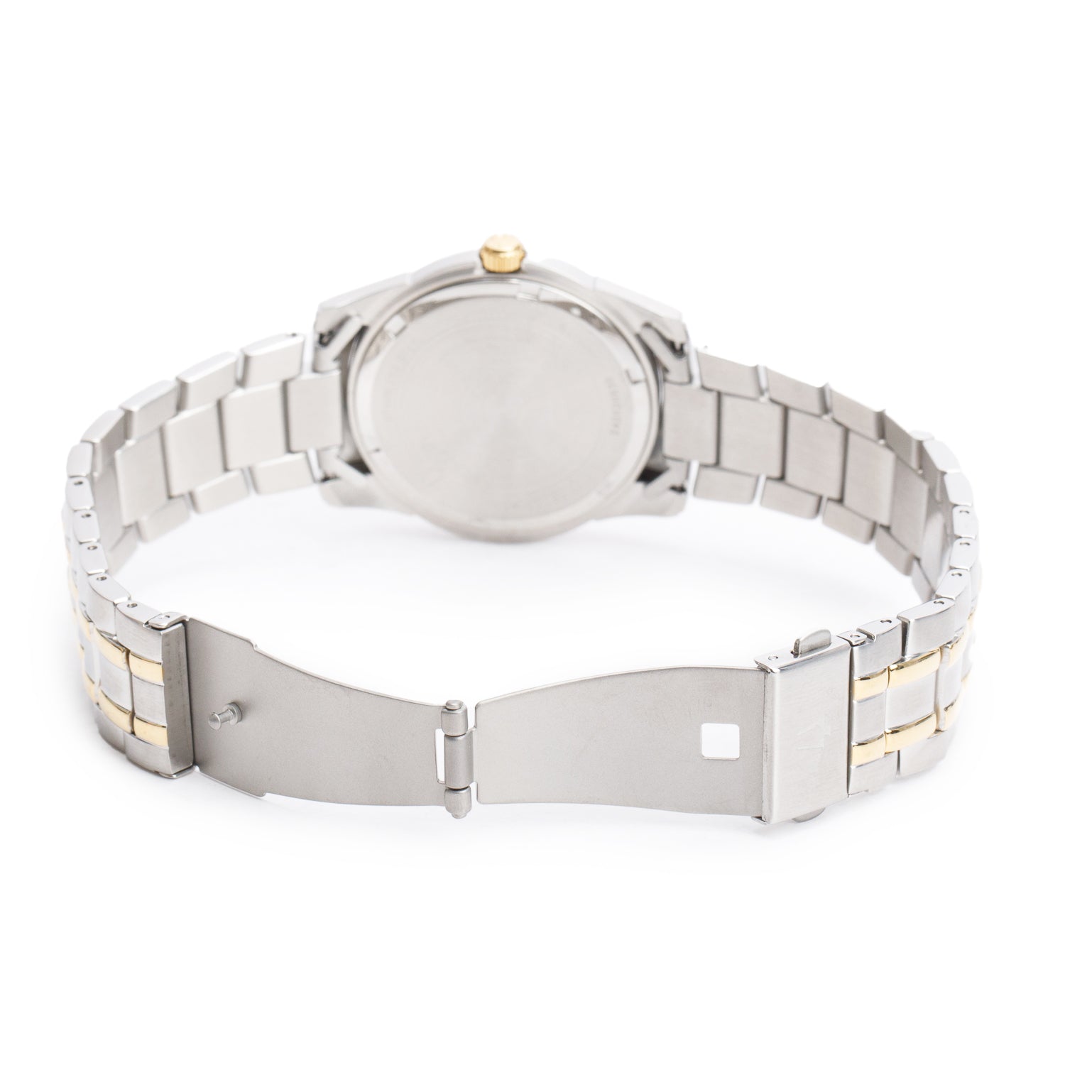 Bulova Two-Tone Stainless Steel Classic 40 MM Quartz Watch 98H18 White Dial w/ Box